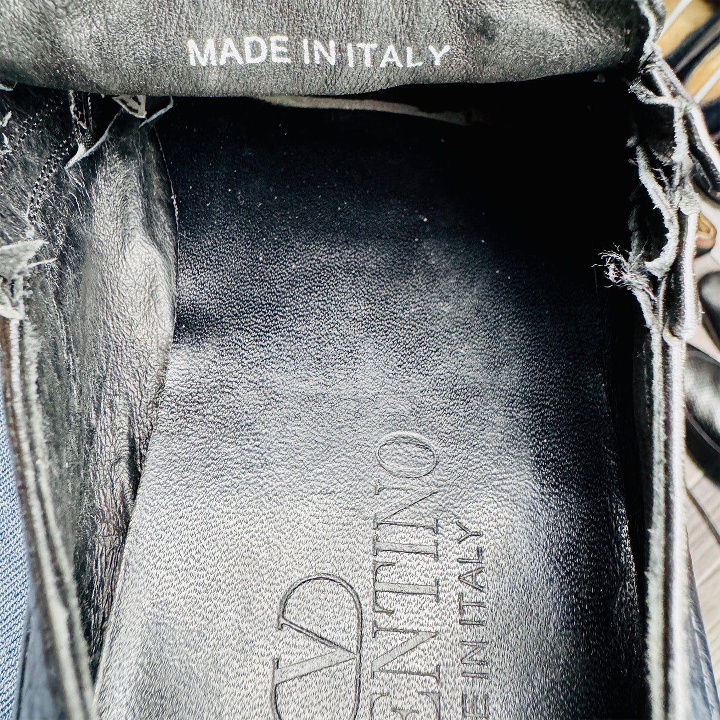 Valentino Men's Black Leather Dress Shoes (Size 44)