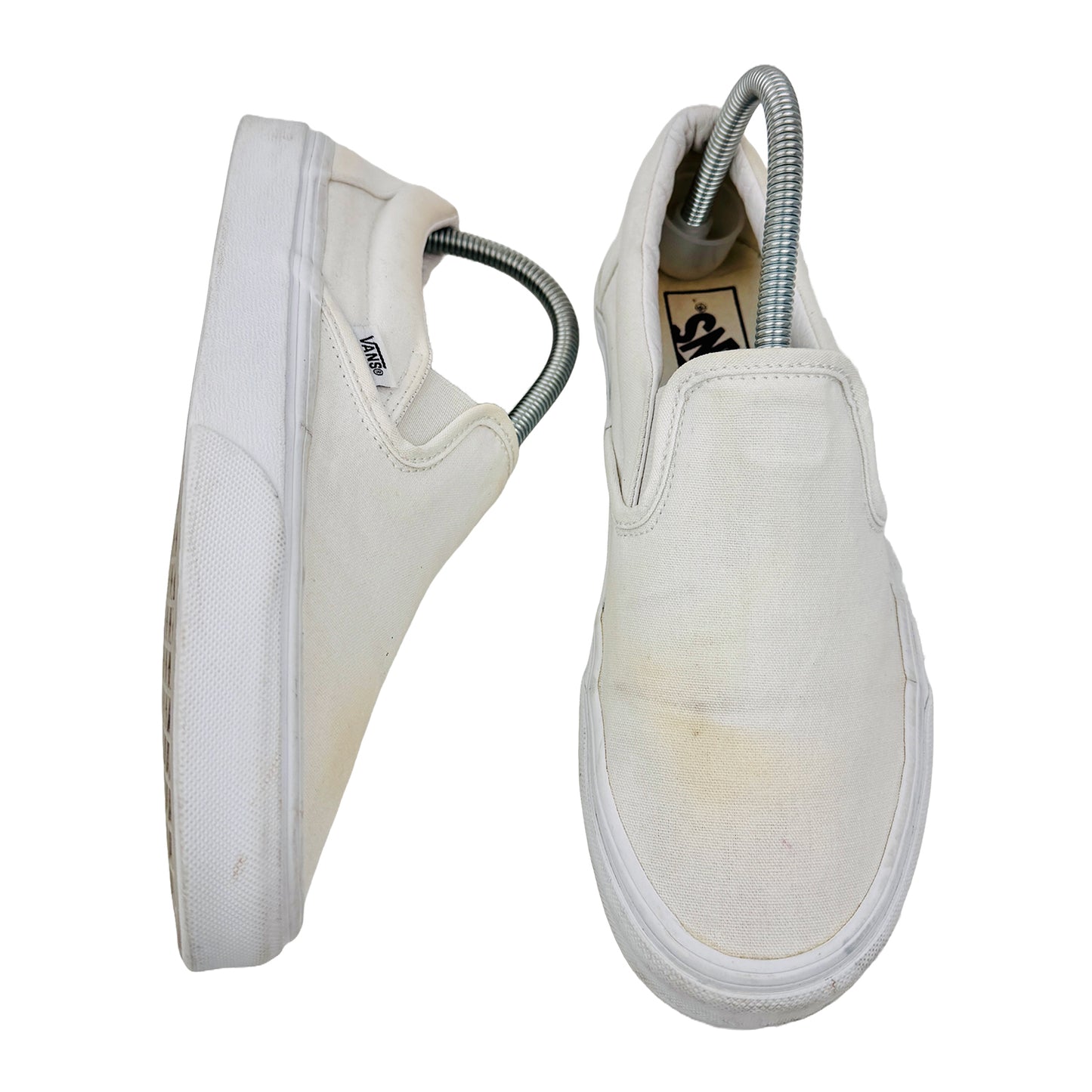 Vans Classic Slip On White Shoes (Size 39)