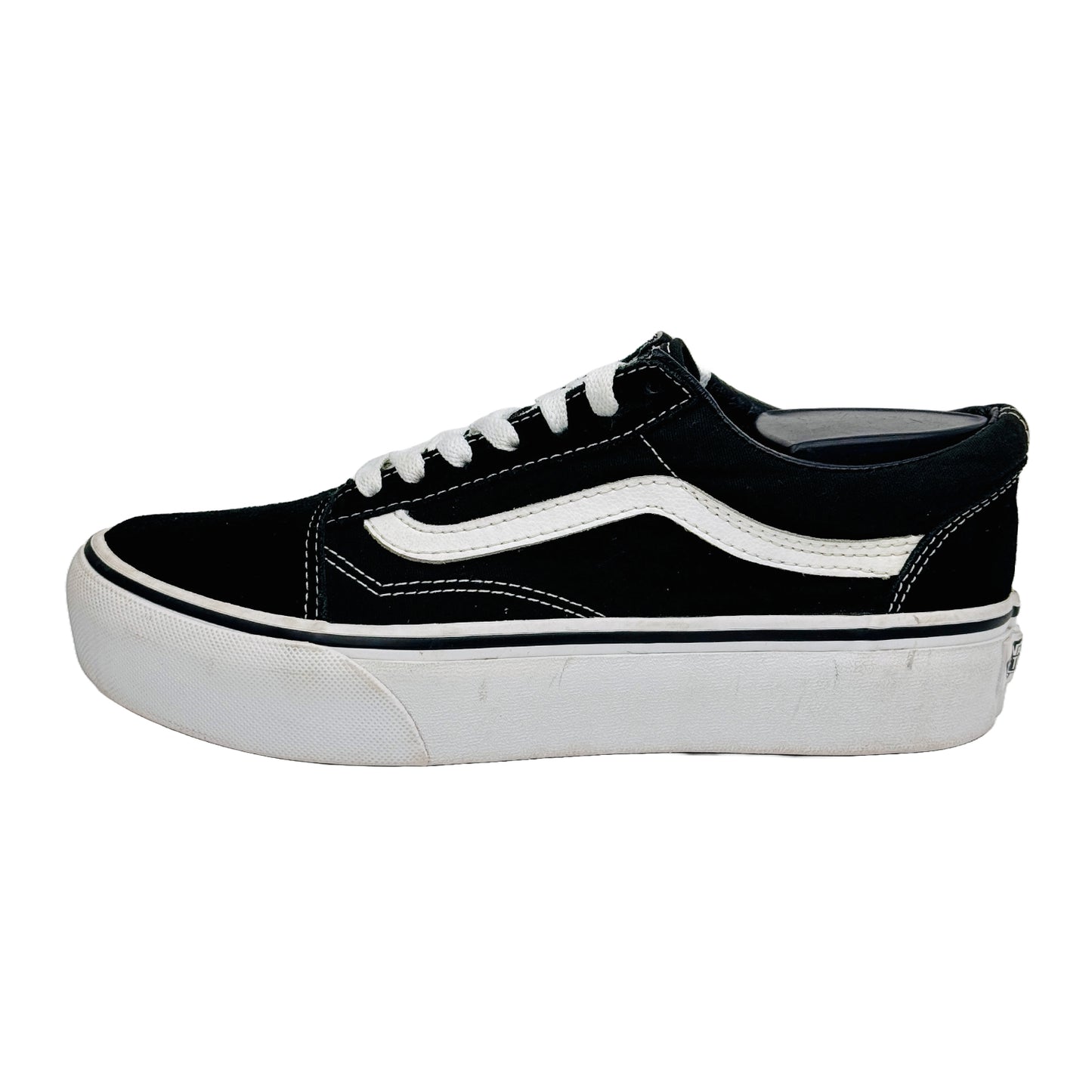 Vans Off The Wall Black/White Low Sneaker Shoes (Size 38) - 721356