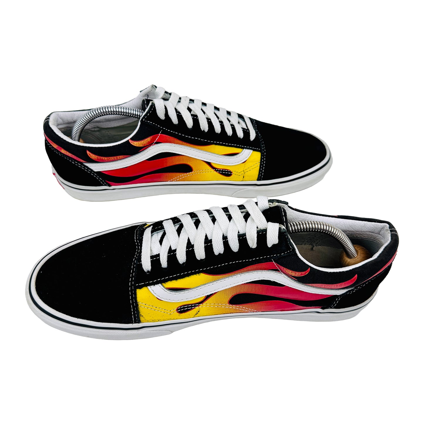 Vans Old Skool Black Flame Shoes (Size 46) - 500714