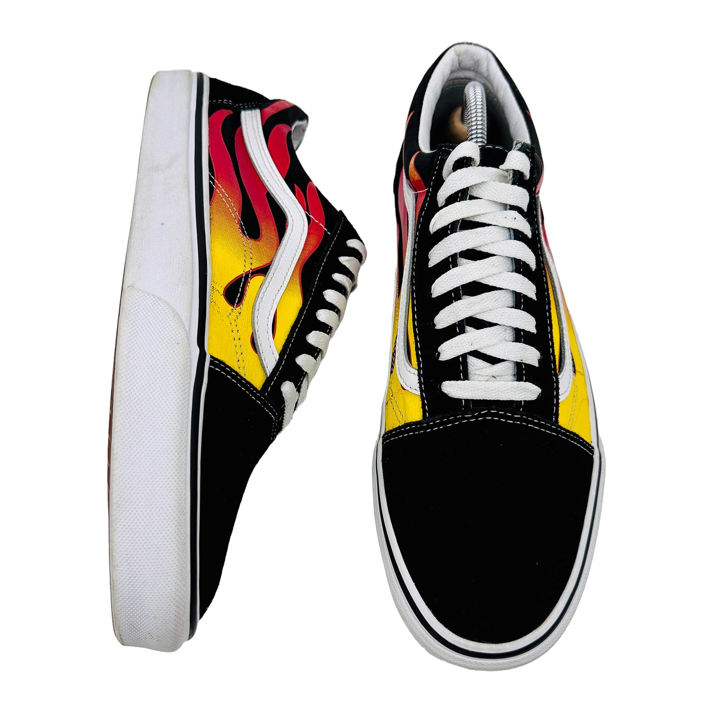 Vans Old Skool Black Flame Shoes (Size 46) - 500714