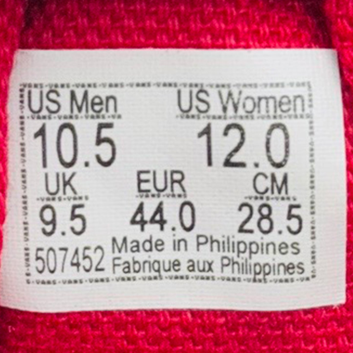 Vans Old Skool 'Logo Repeat' Shoes (Size 44) - 507452