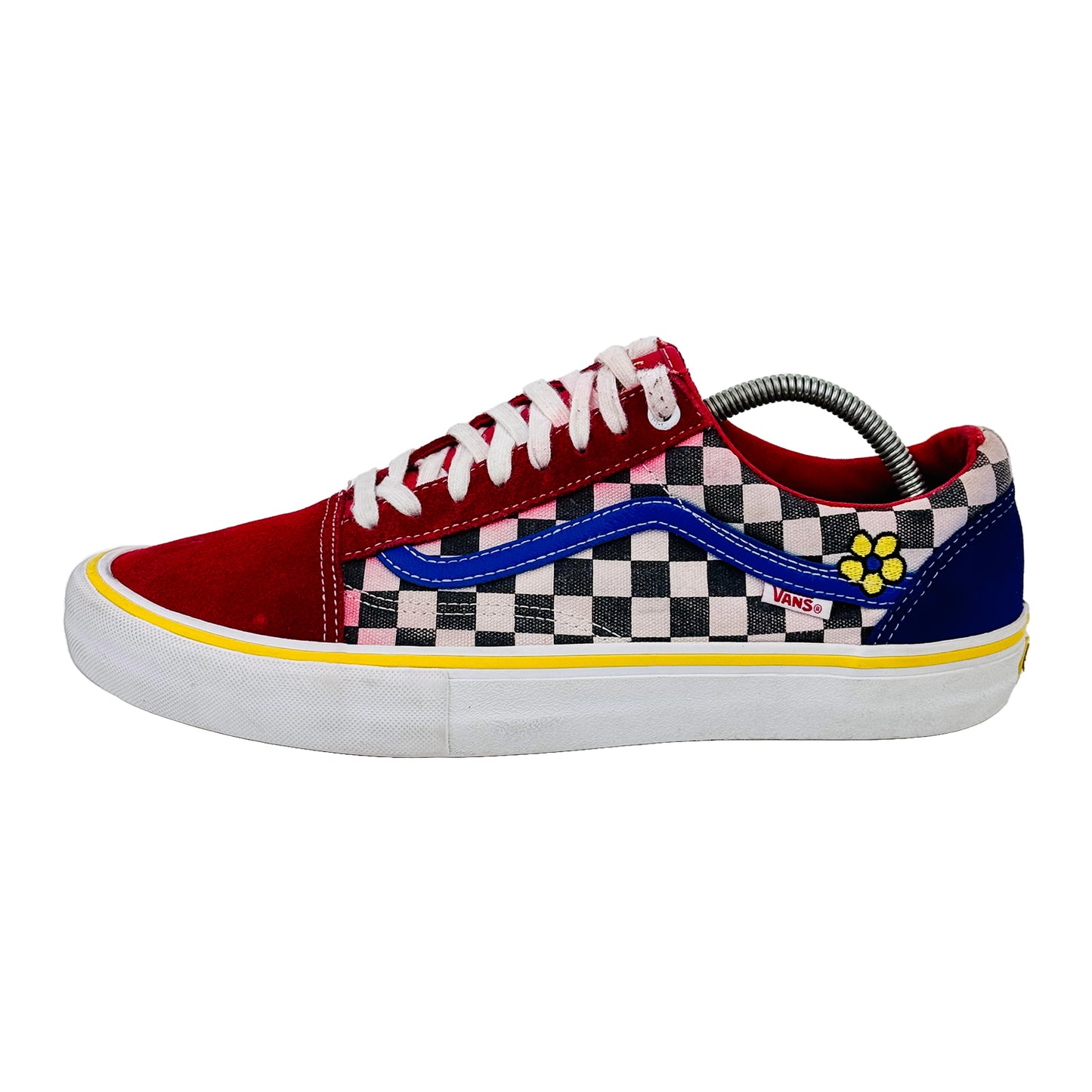 Vans Old Skool Pro Check Red Shoes (Size 44.5) - 500714