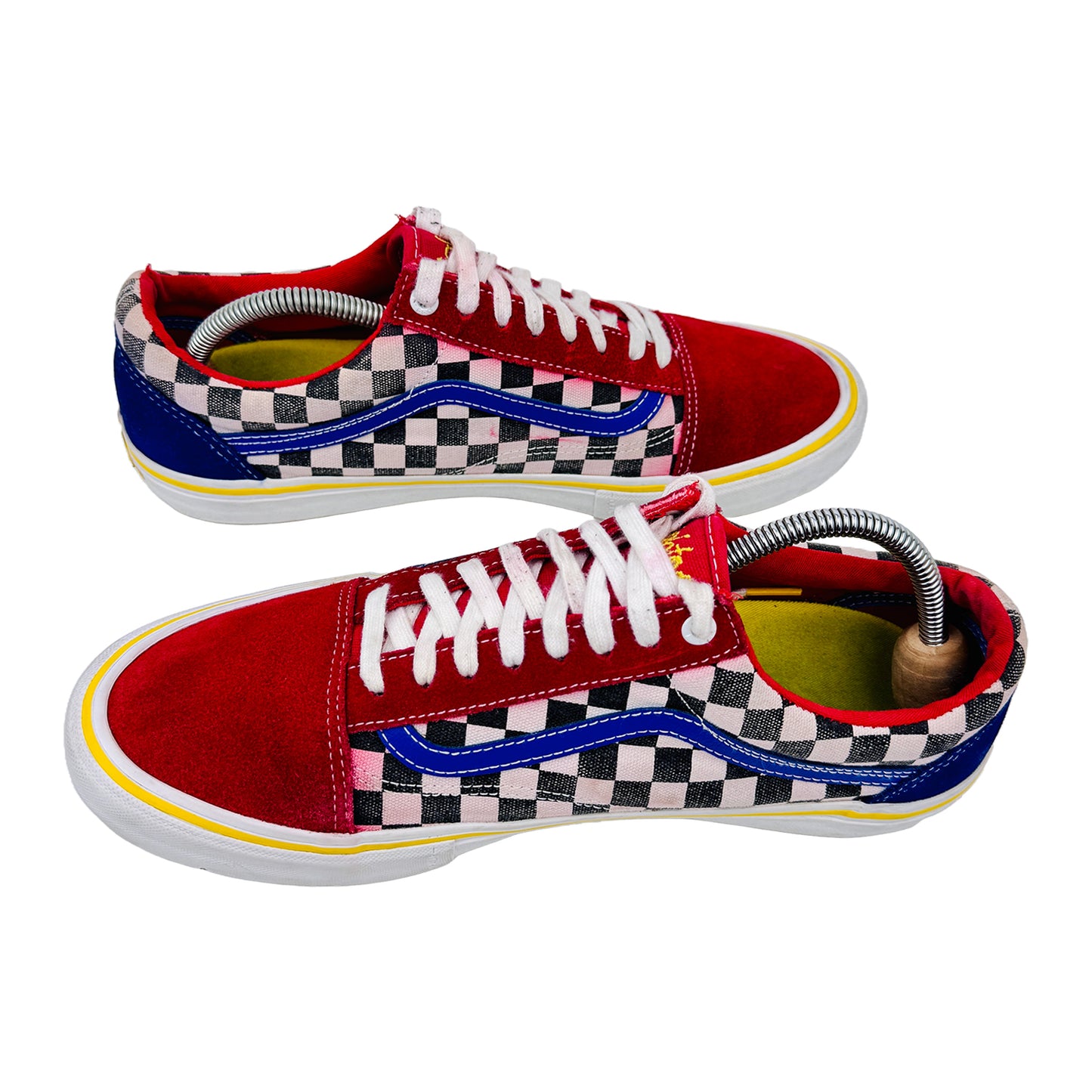 Vans Old Skool Pro Check Red Shoes (Size 44.5) - 500714