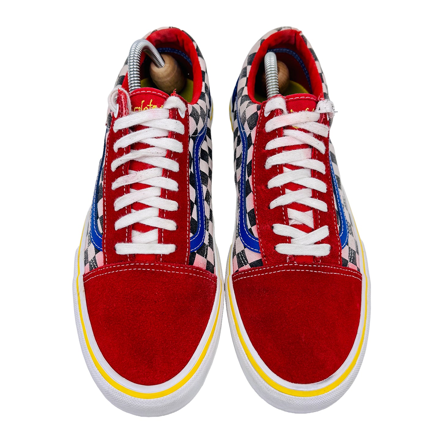 Vans Old Skool Pro Check Red Shoes (Size 44.5) - 500714
