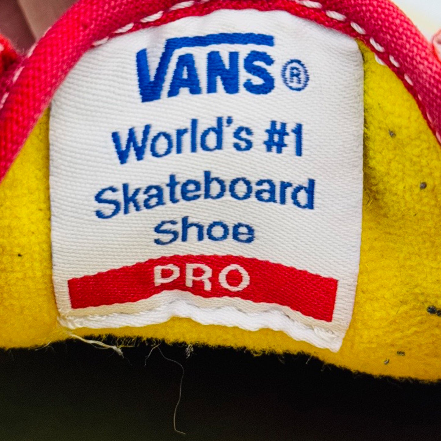 Vans Old Skool Pro Check Red Shoes (Size 44.5) - 500714