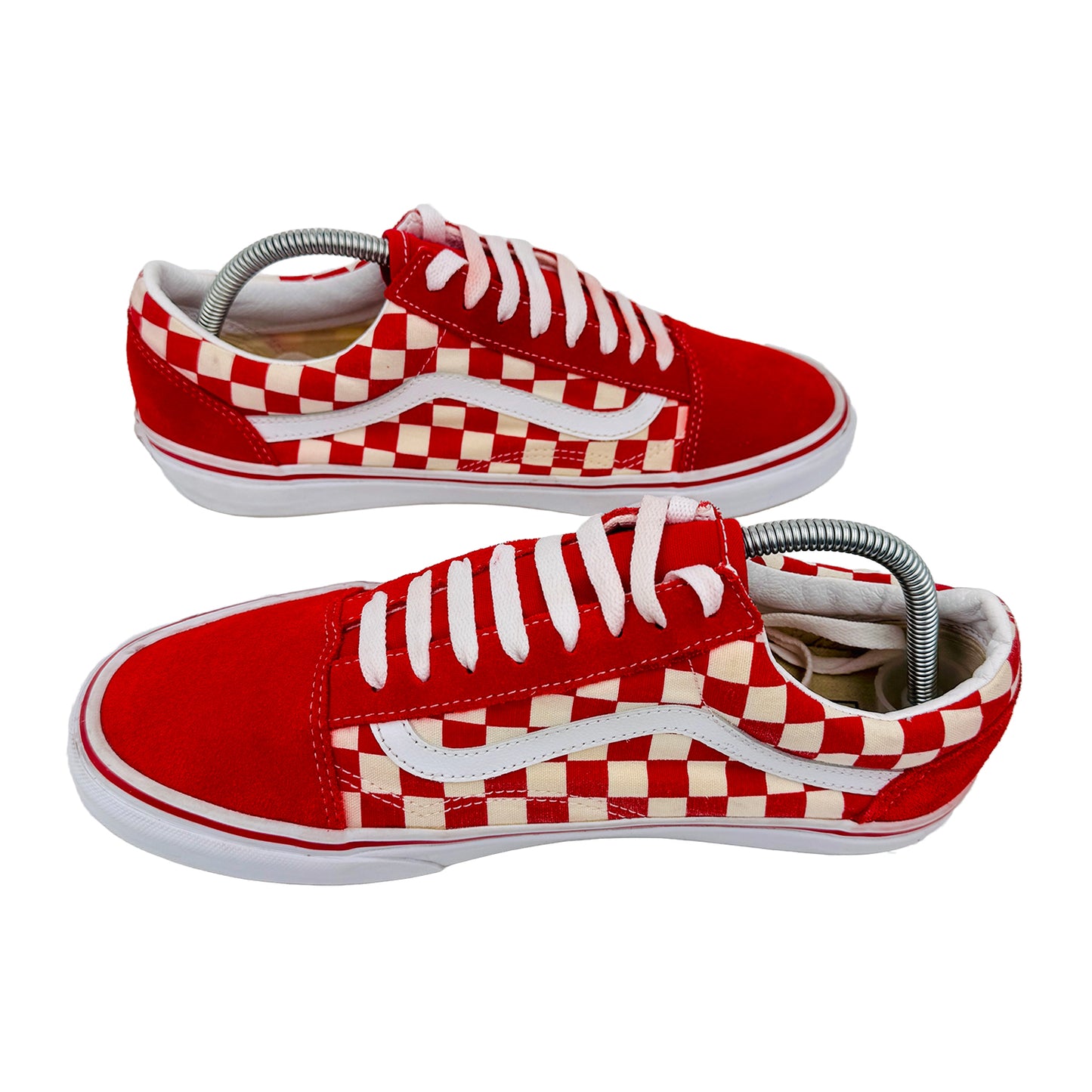 Vans Old Skool Red Check Sneaker Shoes (Size 42) - 751505