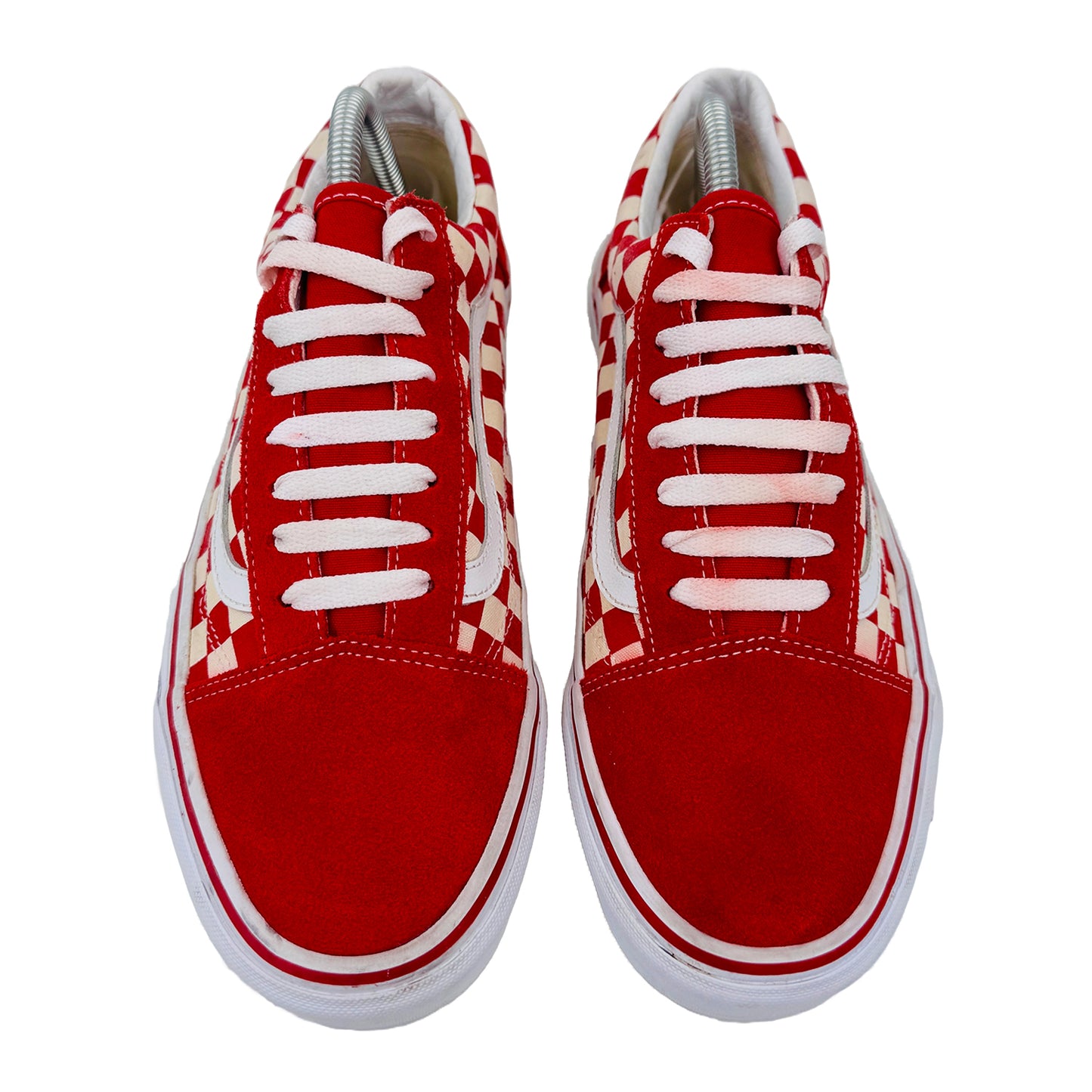 Vans Old Skool Red Check Sneaker Shoes (Size 42) - 751505