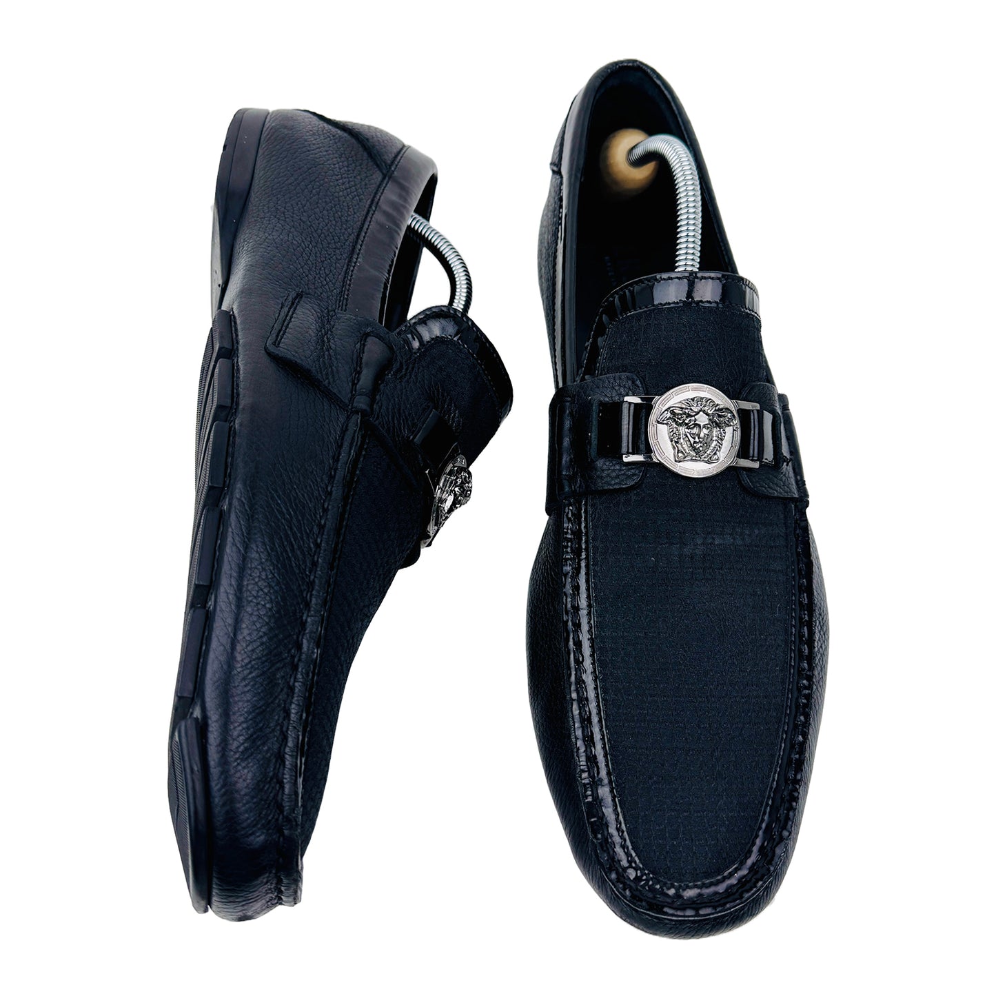 Versace Medusa Embellished Loafer Shoes (Size 40) - DSU 3942