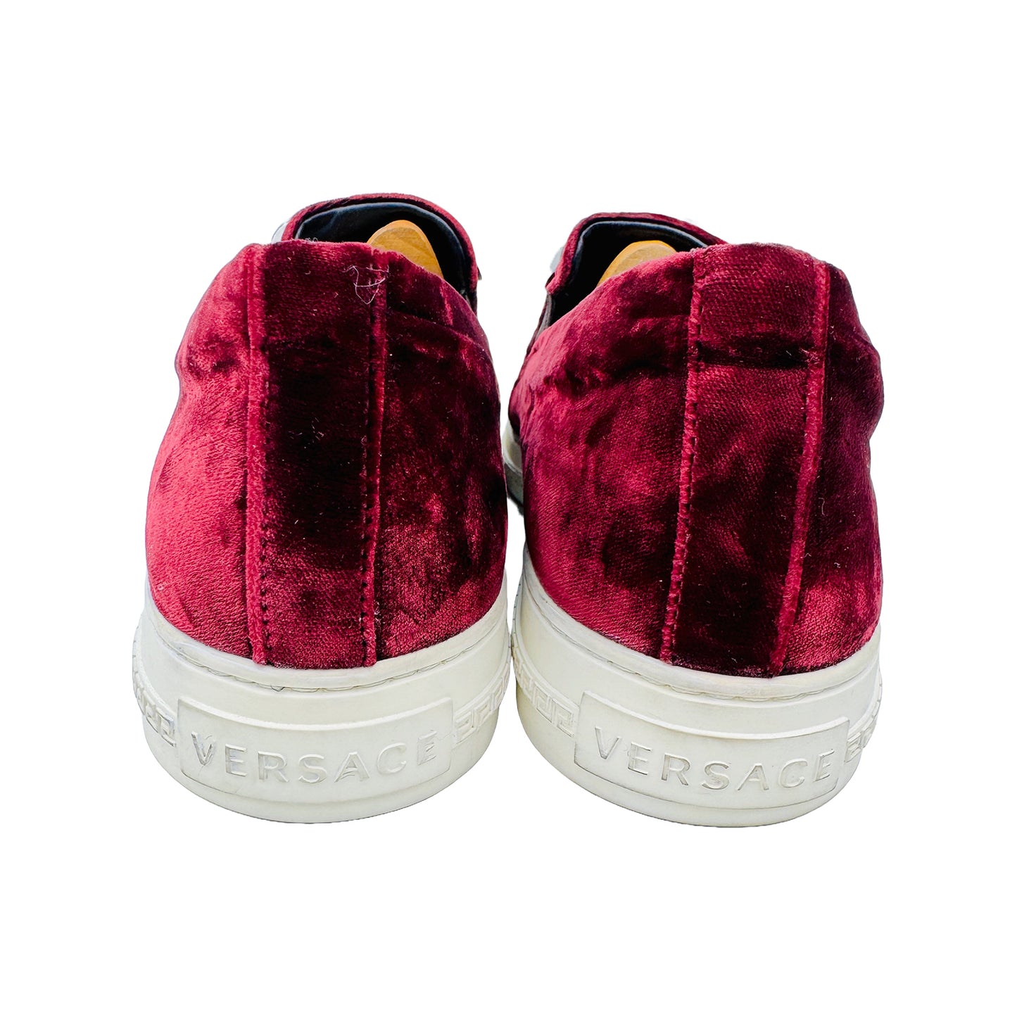 Versace Medusa Velvet Slip On Shoes (Size 43/43.5)