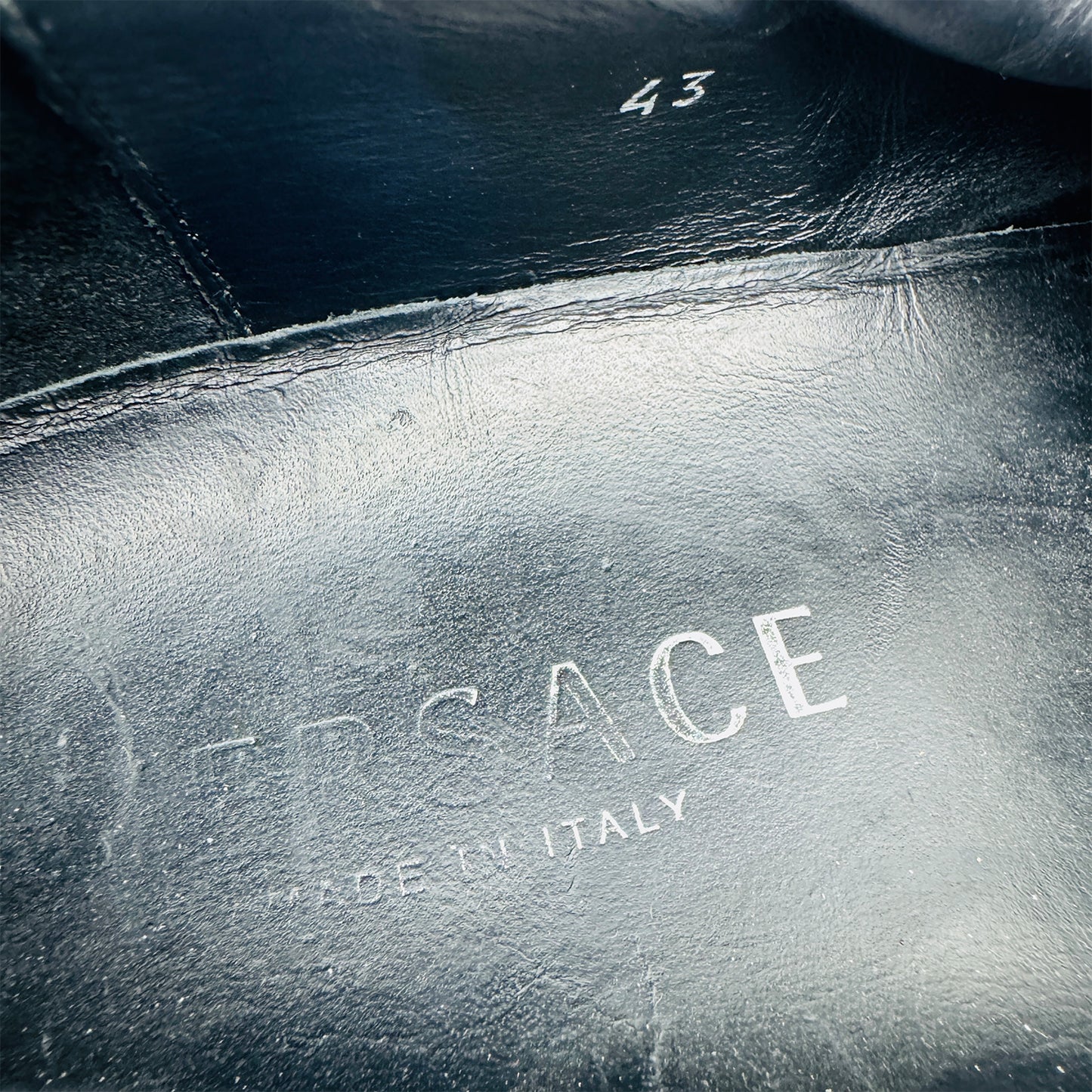 Versace Medusa Velvet Slip On Shoes (Size 43/43.5)