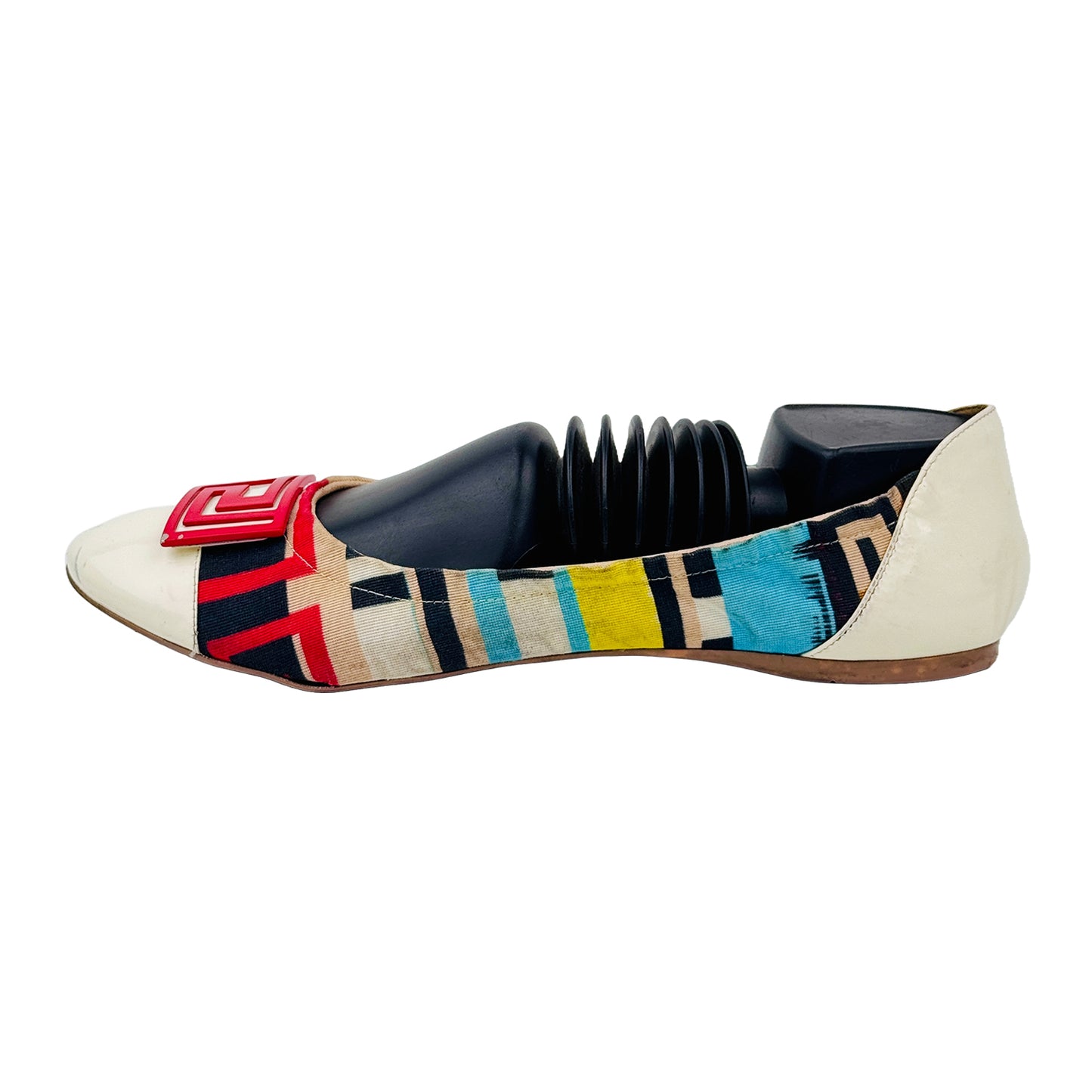 Versace Women's Cloth Ballet Flat Shoes (Size 41)
