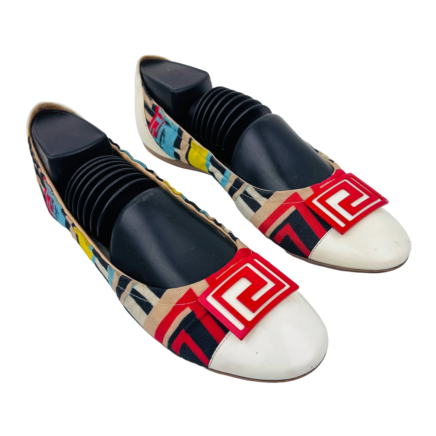 Versace Women's Cloth Ballet Flat Shoes (Size 41)