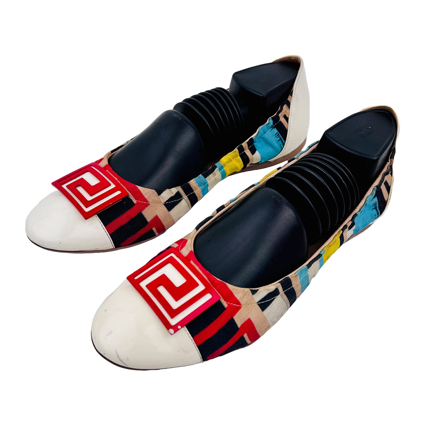 Versace Women's Cloth Ballet Flat Shoes (Size 41)