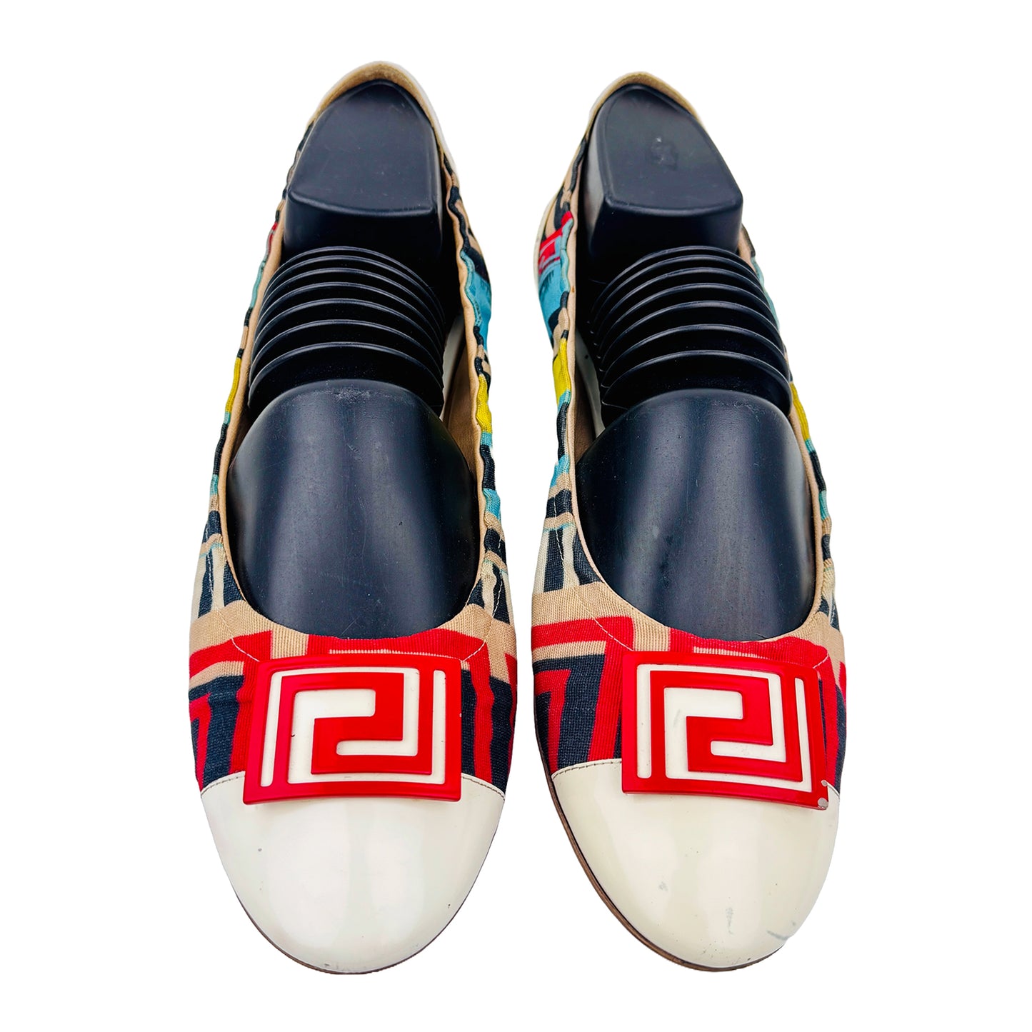 Versace Women's Cloth Ballet Flat Shoes (Size 41)