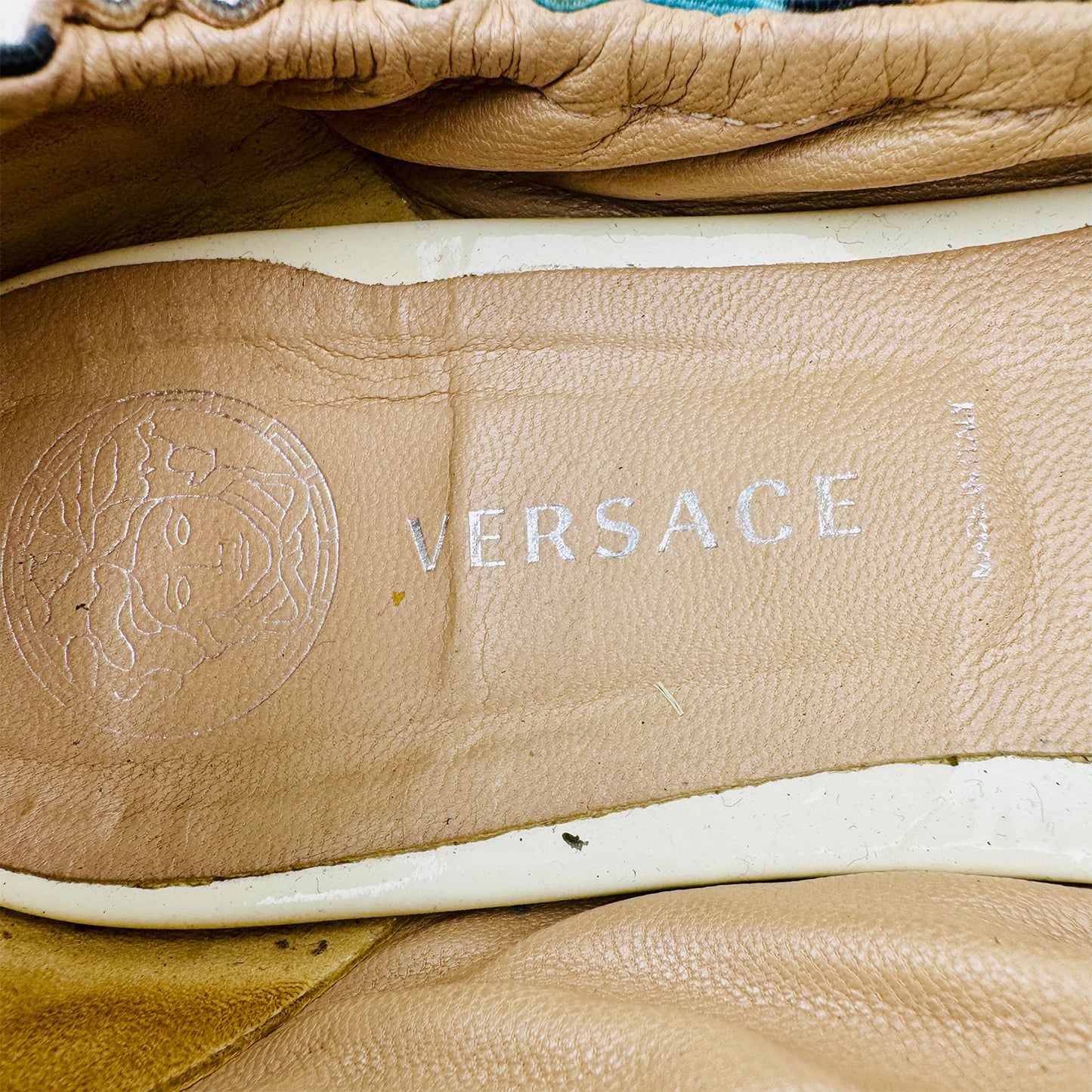 Versace Women's Cloth Ballet Flat Shoes (Size 41)