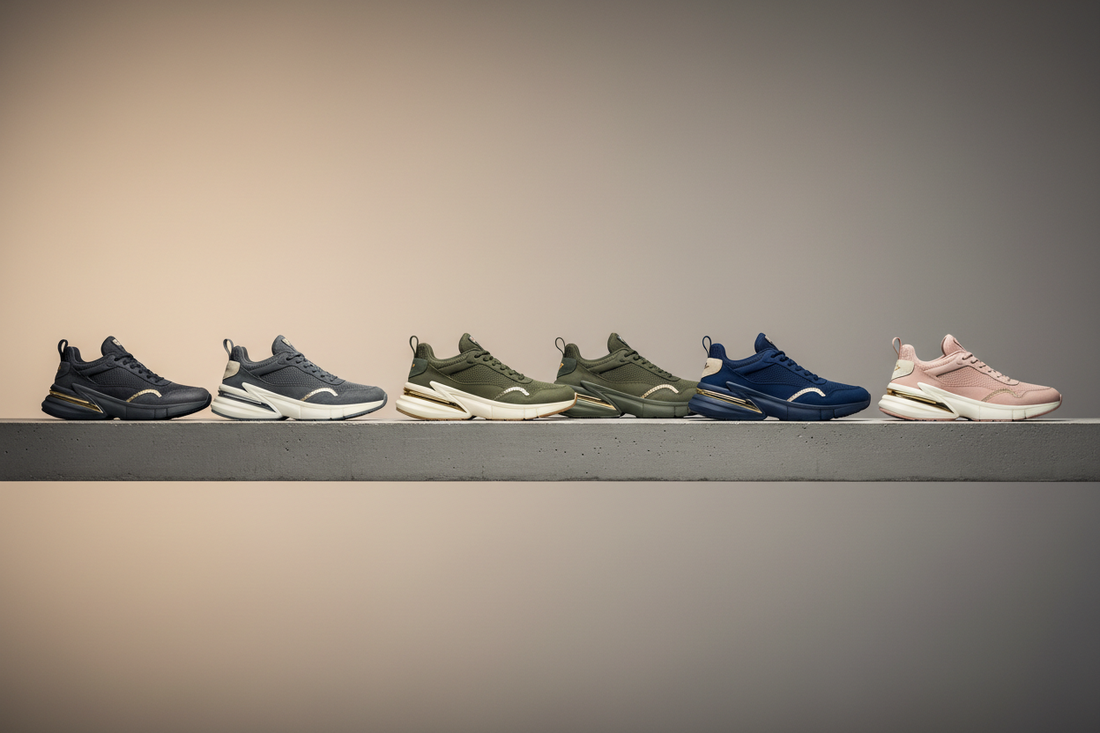 Premium athletic sneakers on a minimalist display representing Puma's iconic product design and global identity