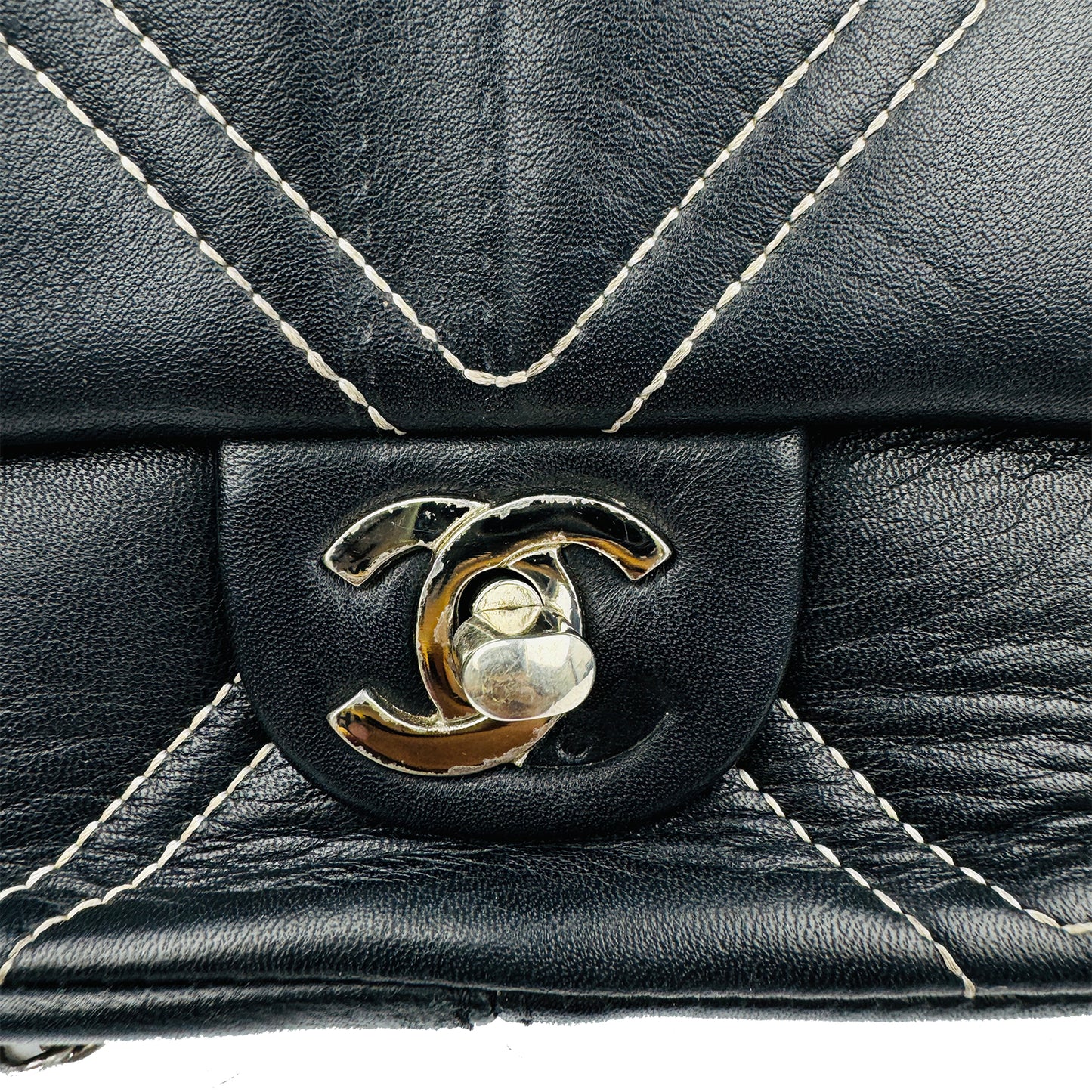 Chanel Ultimate Stitch Black Quilted Leather Flap Bag
