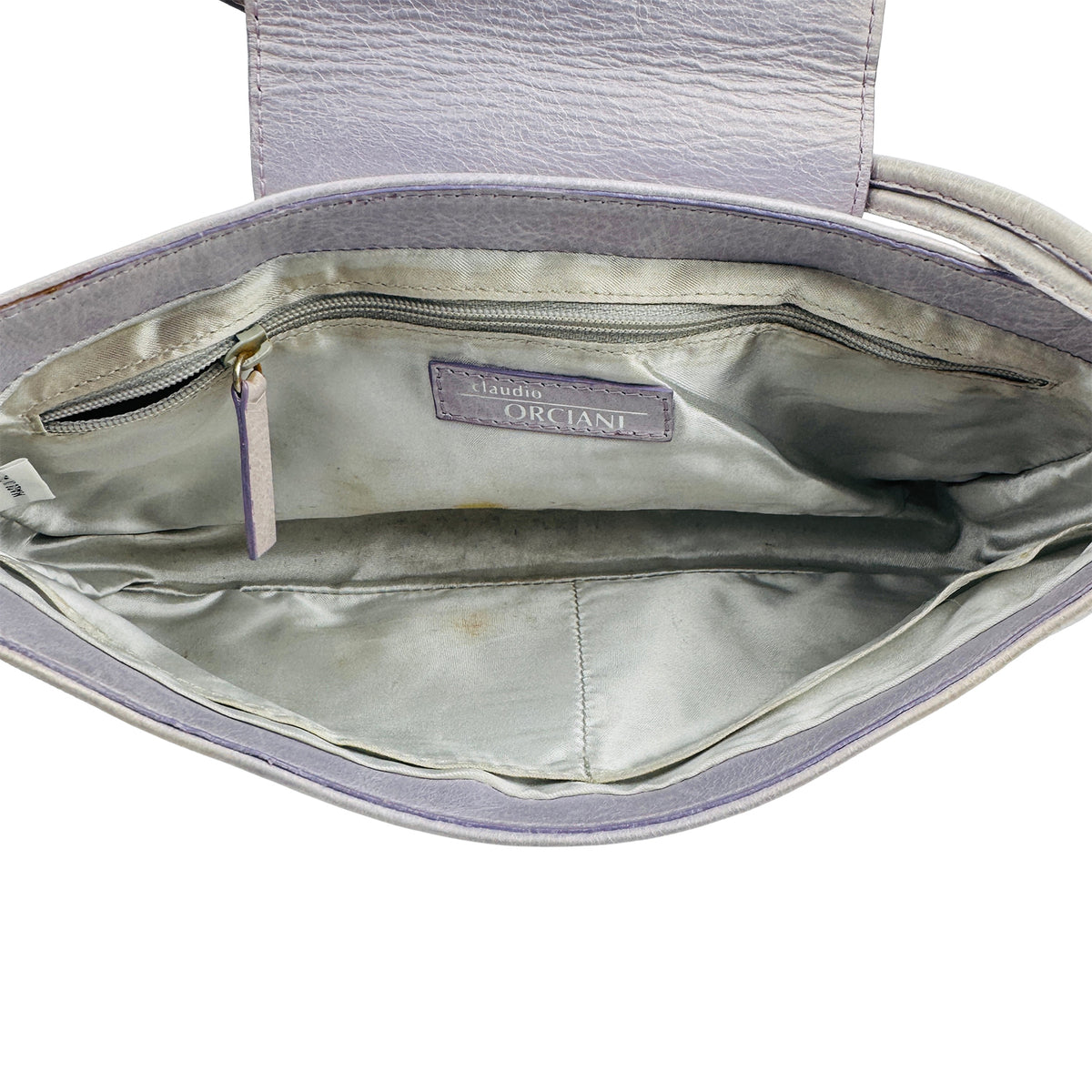 Claudio Orciani Metallic Leather Shoulder Bag