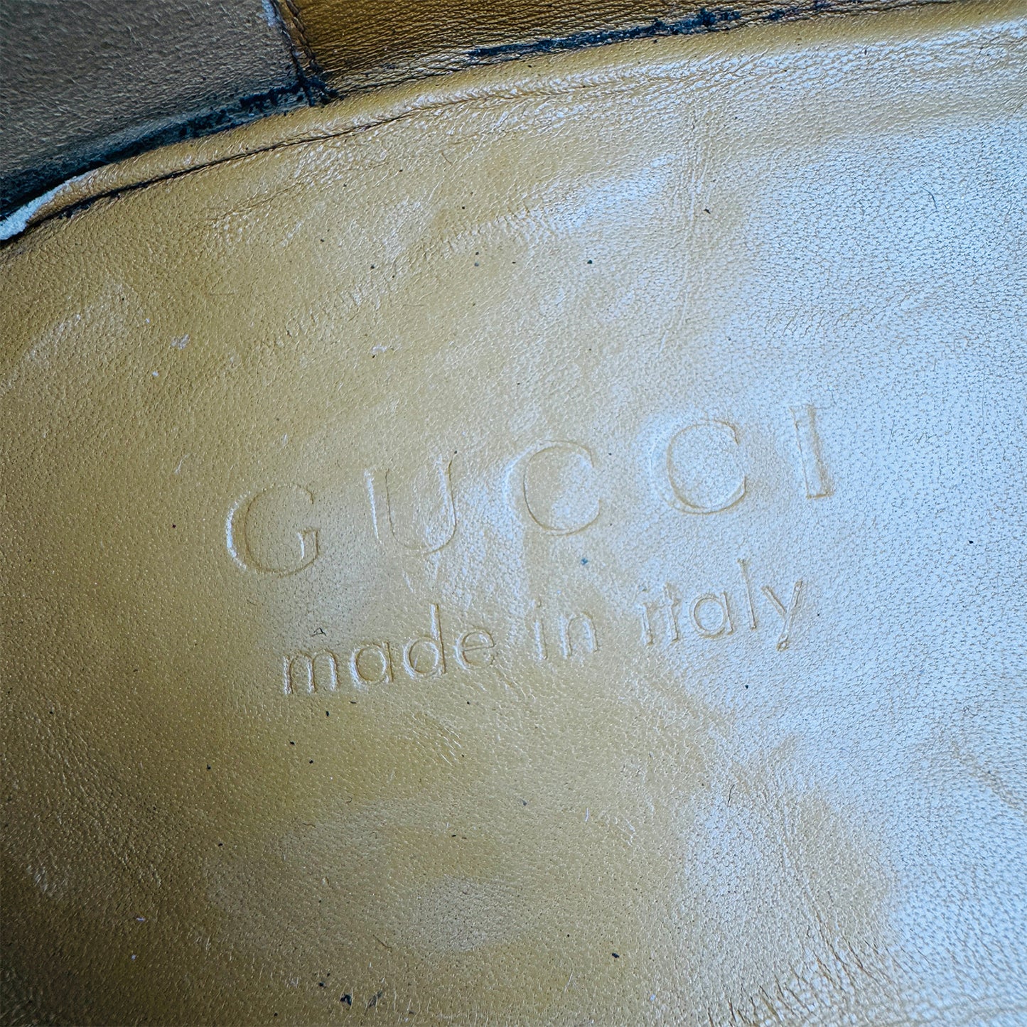 Gucci Men's Jordaan Black GG Velvet Bit Loafers (Size 45)