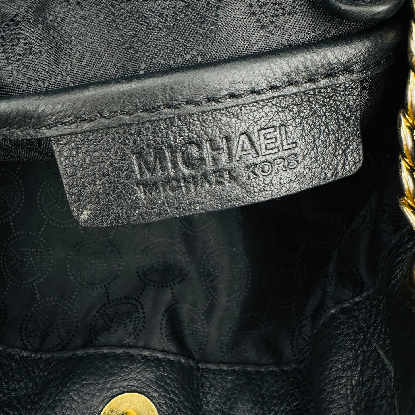 Michael Kors Jet Set Large Chain Black Tote Bag