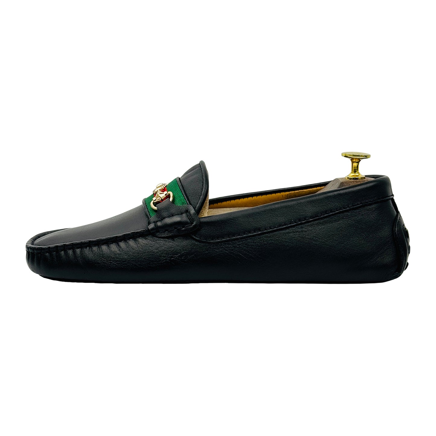 Gucci Men's Ayrton Black Leather Loafers (Size 42)
