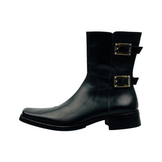 Cesare Paciotti Black Leather Boots (Size 41.5)