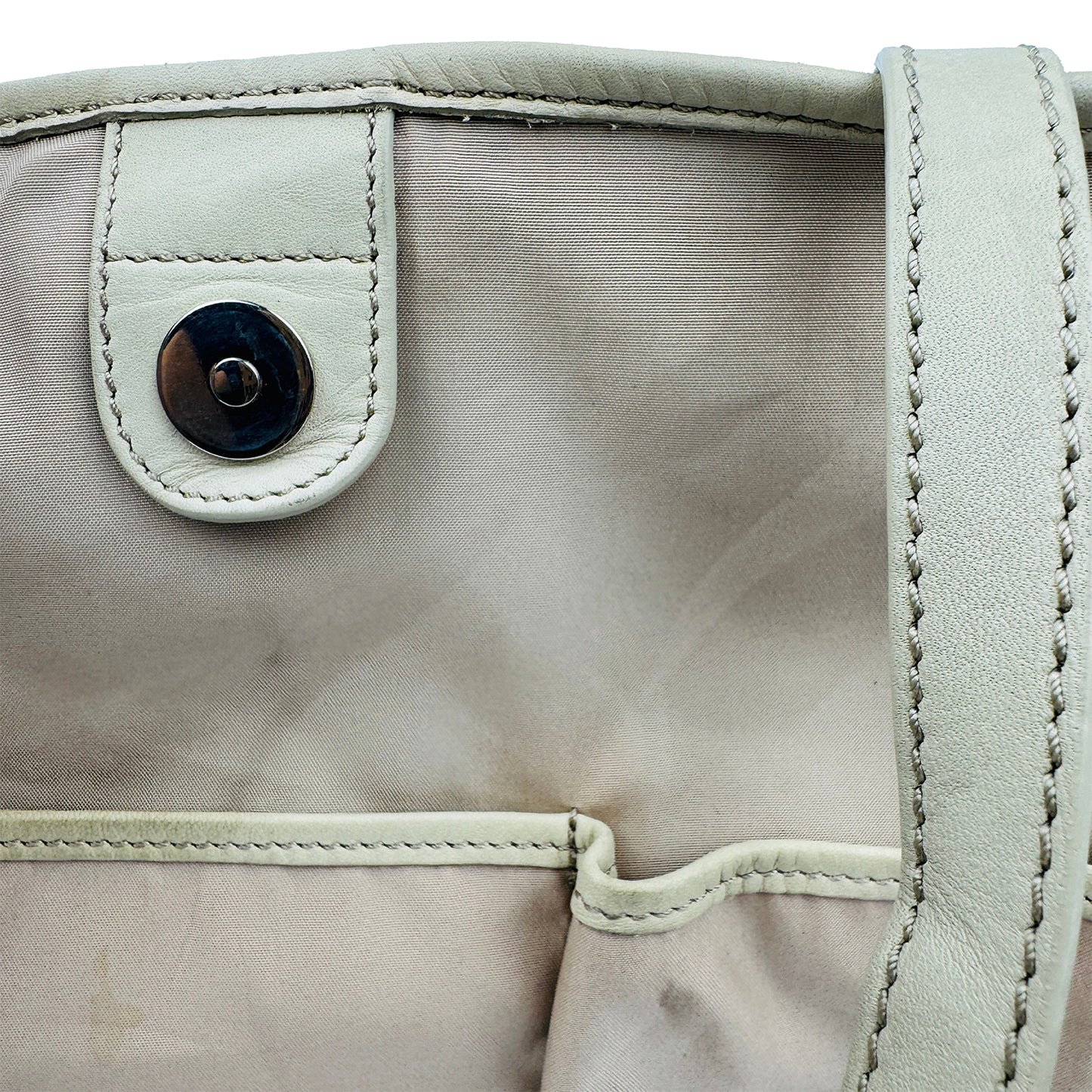 Tod’s Beige Nylon Designer Tote Bag