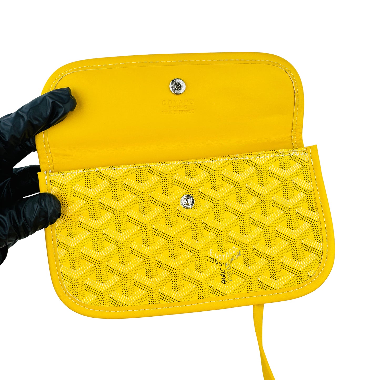 Goyard Saint Louis Yellow Goyardine Canvas Tote Bag