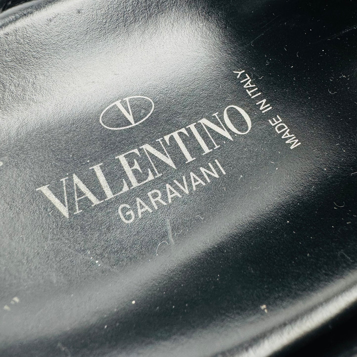 Valentino Garavani V Logo Leather Clogs (Size 42/42.5)