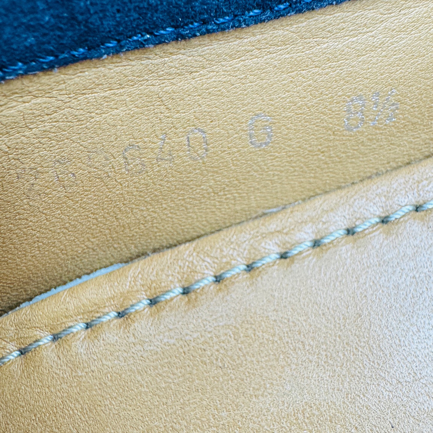 Gucci Dark Navy Vamp Strap Loafers (Size 42.5)