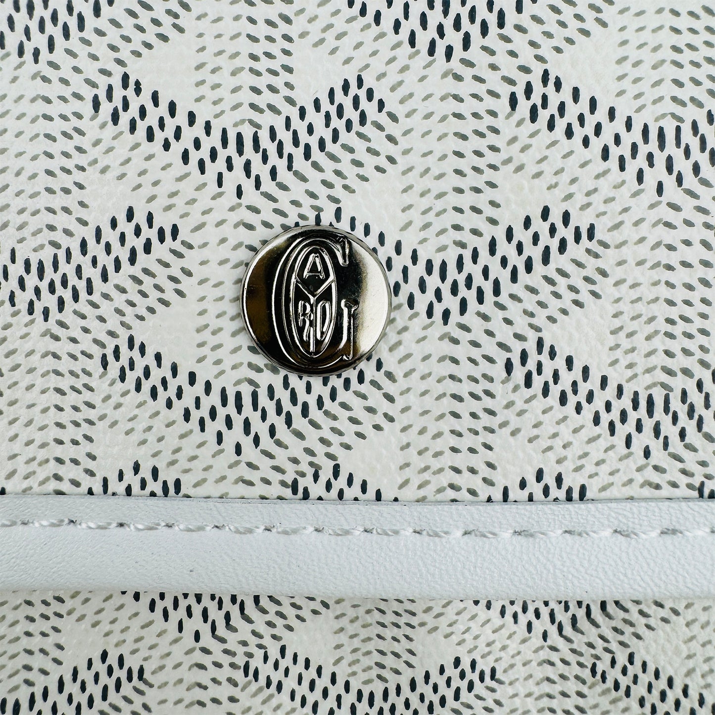 Goyard Saint Louis White Goyardine Canvas Tote Bag