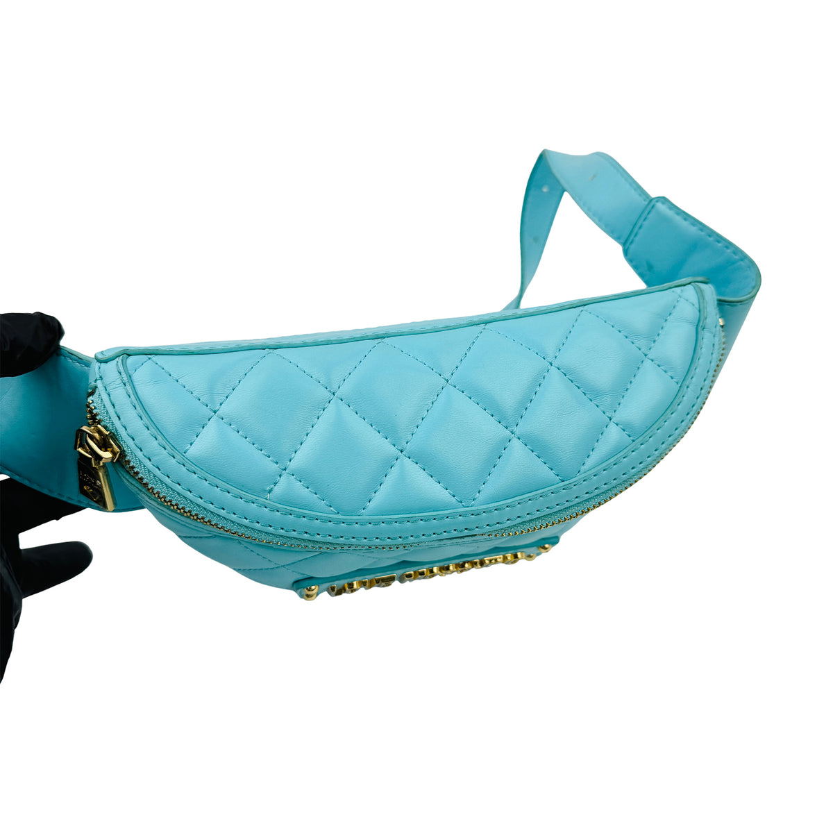 Love Moschino Quilted Logo Belt Bag - JC4003PP1OLA0701