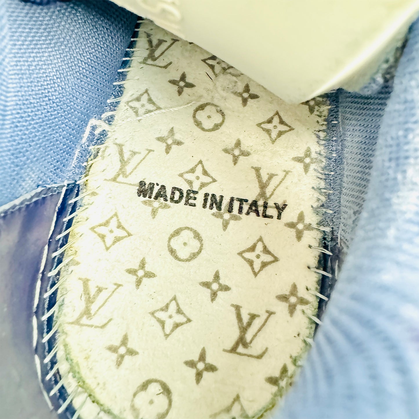 Louis Vuitton Men's White Low Top Trainers (Size 41.5)