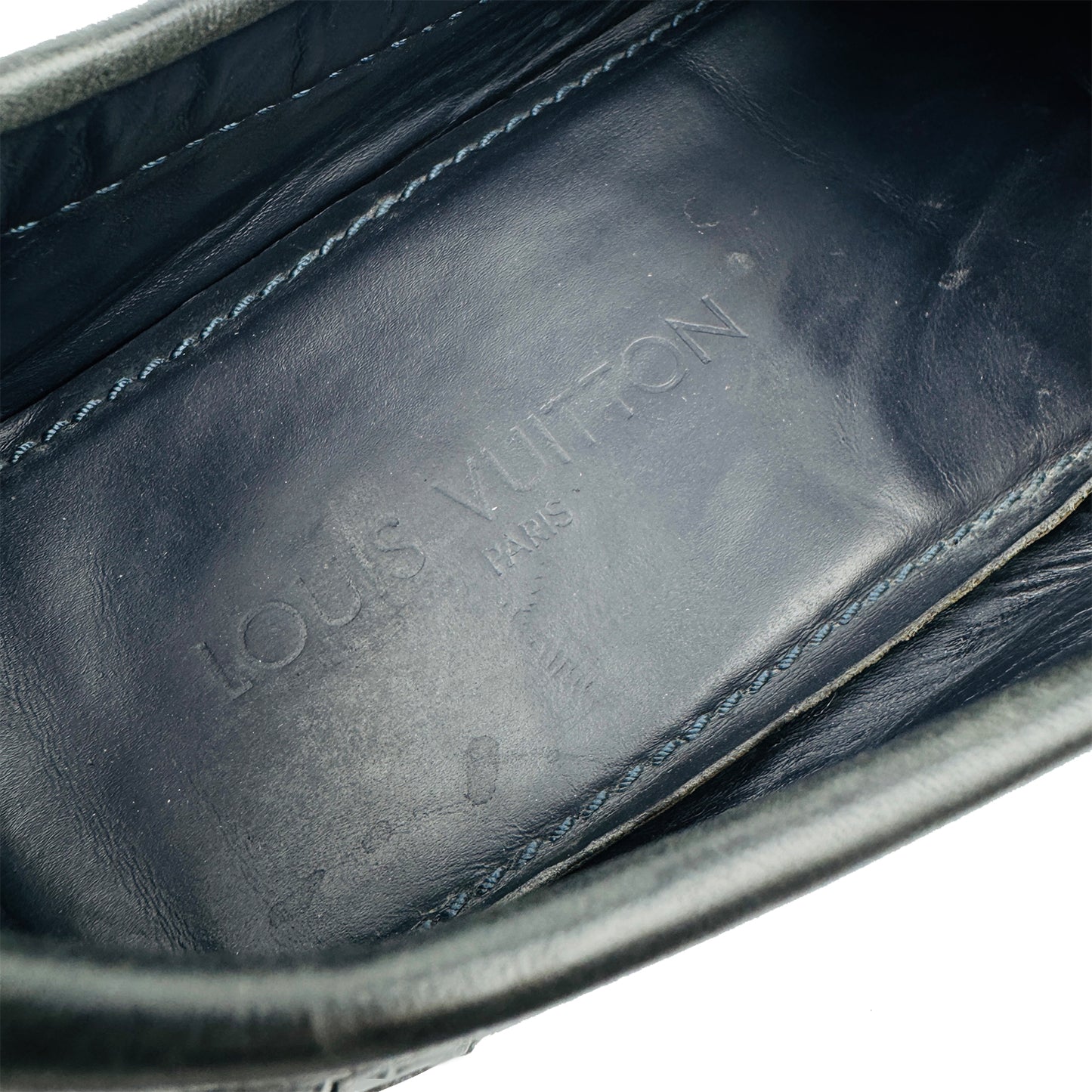 Louis Vuitton Monte Carlo Black Woven Leather Loafers (Size 45/45.5)