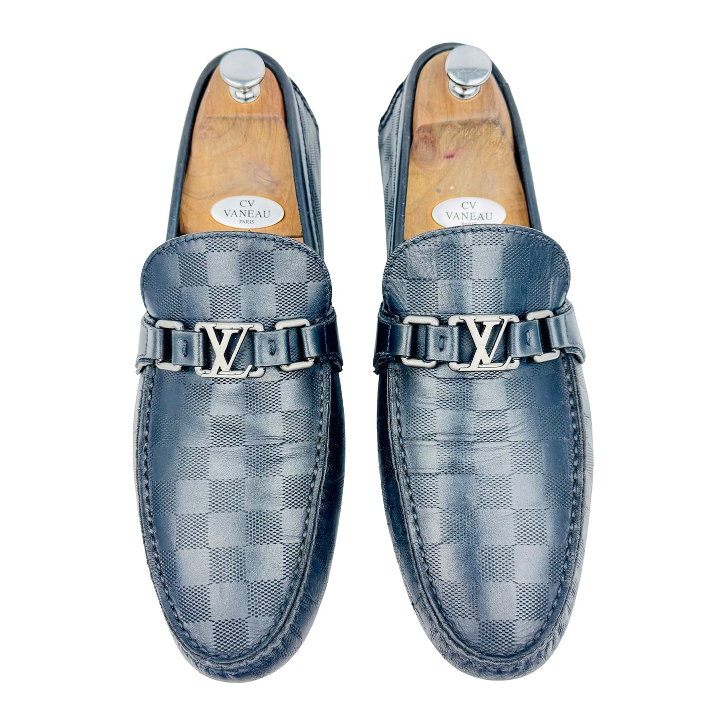 Louis Vuitton Men's Hockenheim Navy Loafers (Size 44/44.5)