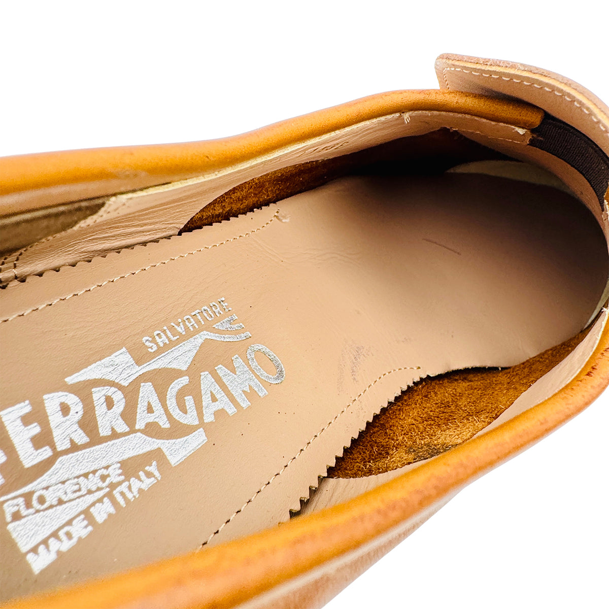 Salvatore Ferragamo Gancini Bit 'Tan Brown' Leather Loafers (Size 46)
