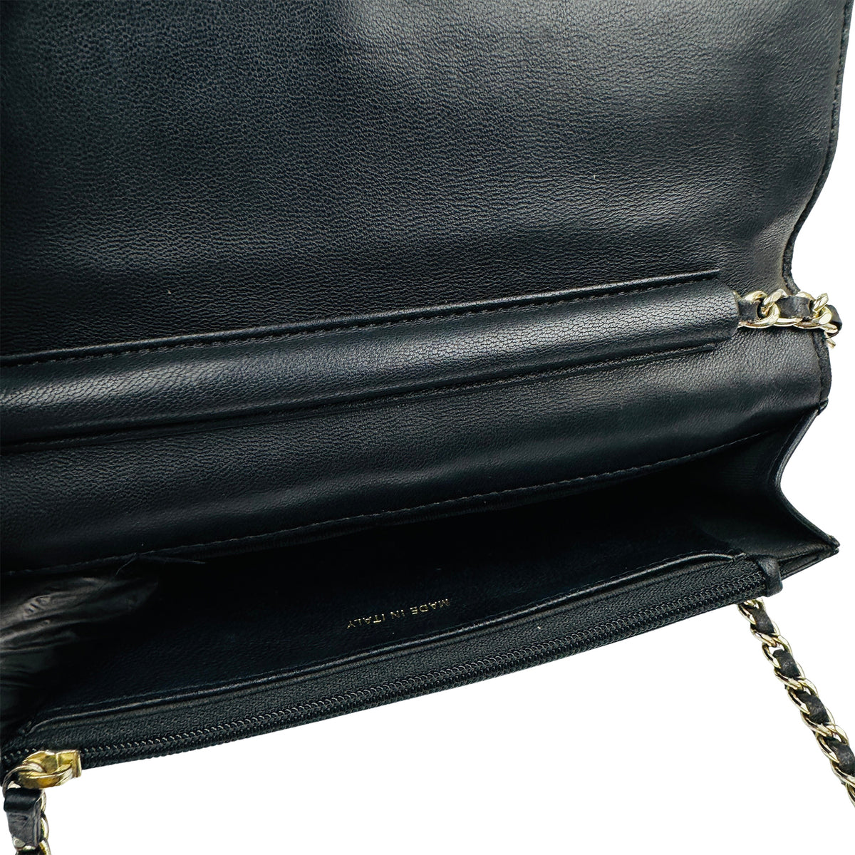 Chanel Quilted Ribbon Wallet On Chain Pouch