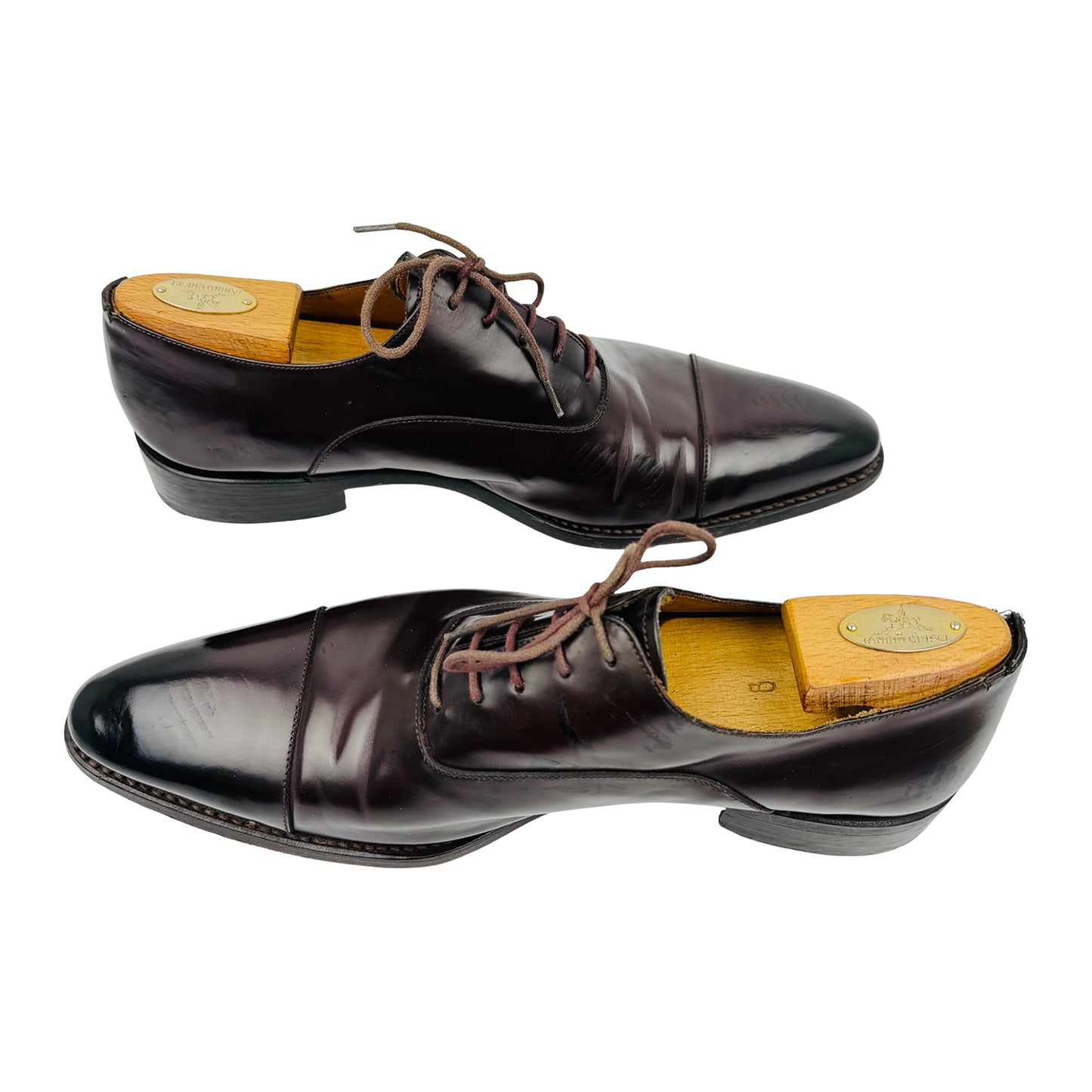 Bexley Men's Brown Leather Oxfords (Size 42.5/43)