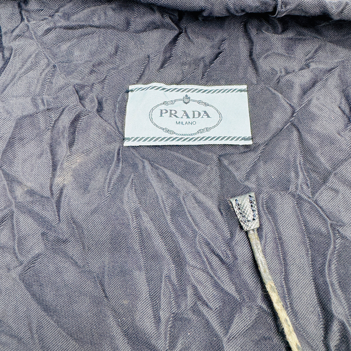 Prada Tessuto Impuntu Quilted Flap Chain Shoulder Bag