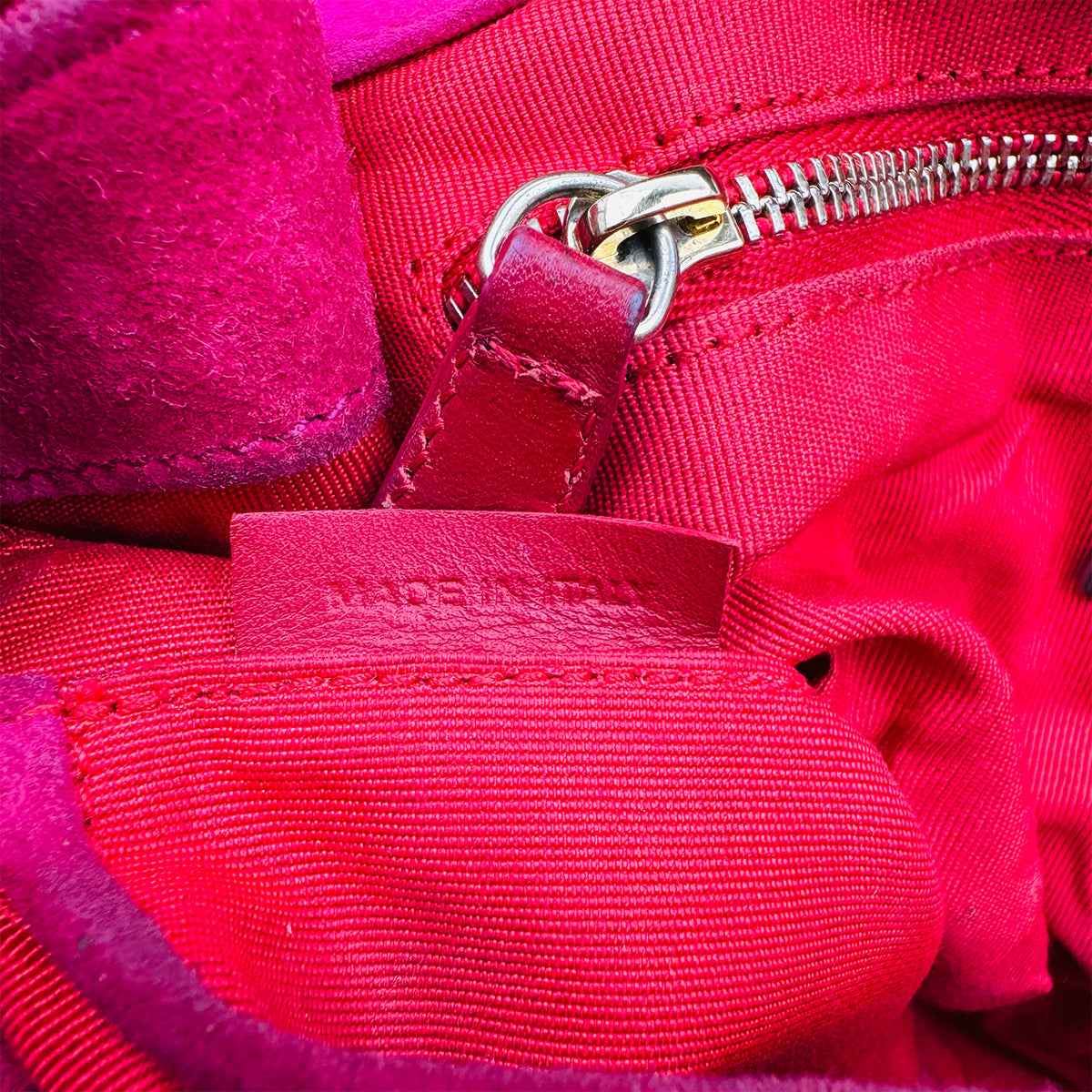 Christian Louboutin Red Python Snakeskin Shoulder Bag
