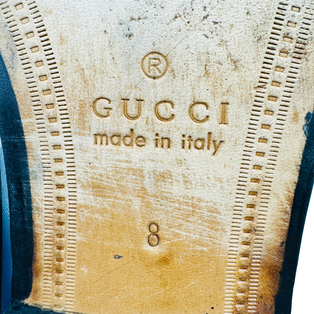 Gucci 1953 Dark Blue Leather Horsebit Loafers (Size 42) - 407318
