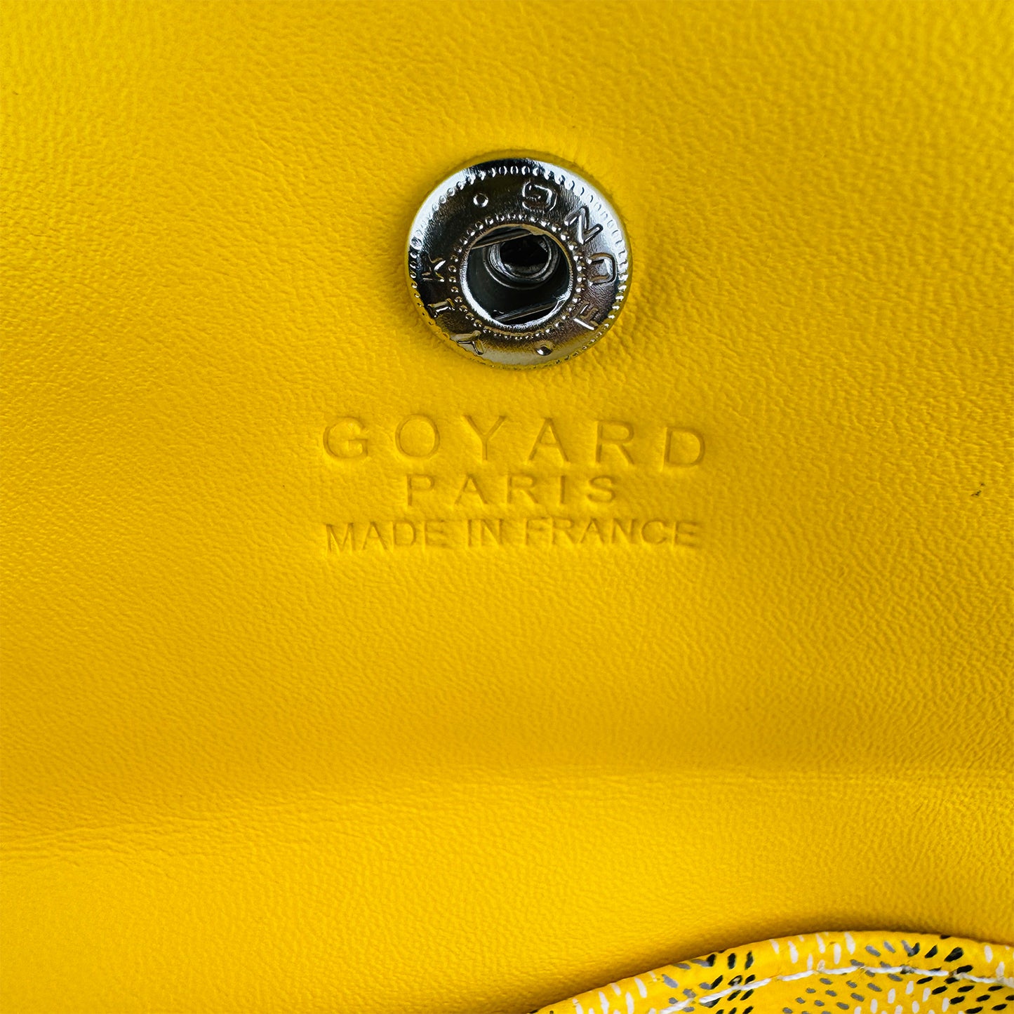 Goyard Saint Louis Yellow Goyardine Canvas Tote Bag