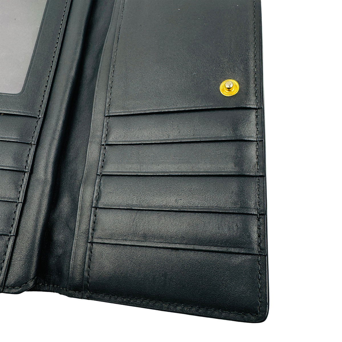 MCM Crocodile-Embossed Leather Long Trifold Wallet