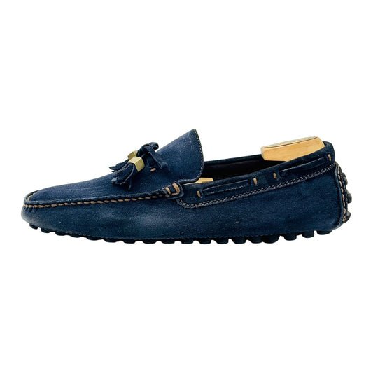 Louis Vuitton Men's Dark Navy Suede Tassel Loafers (Size 41)