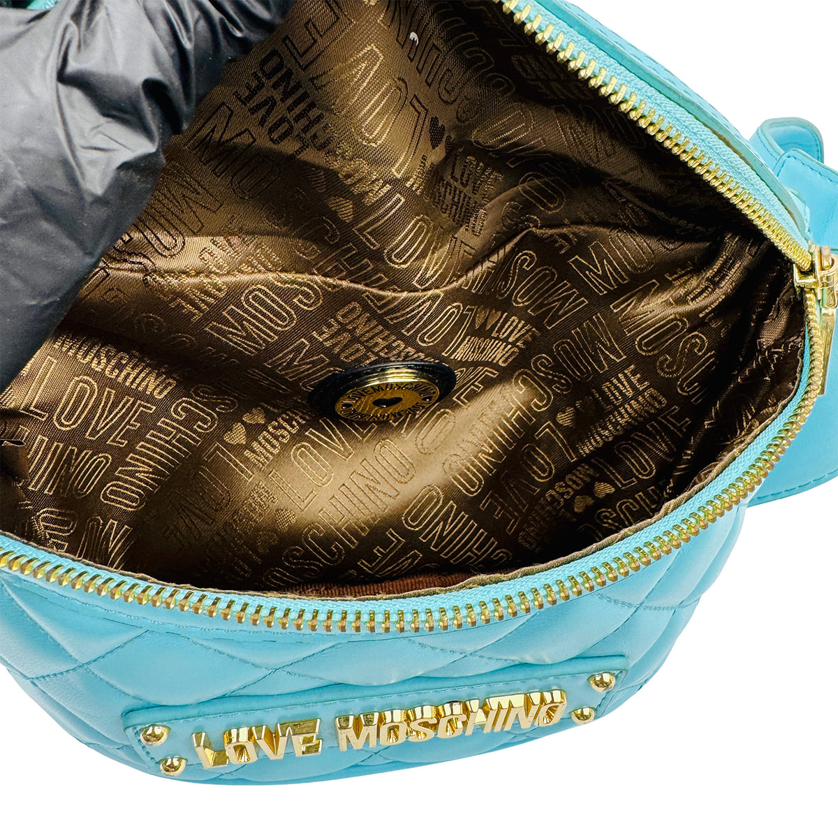 Love Moschino Quilted Logo Belt Bag - JC4003PP1OLA0701