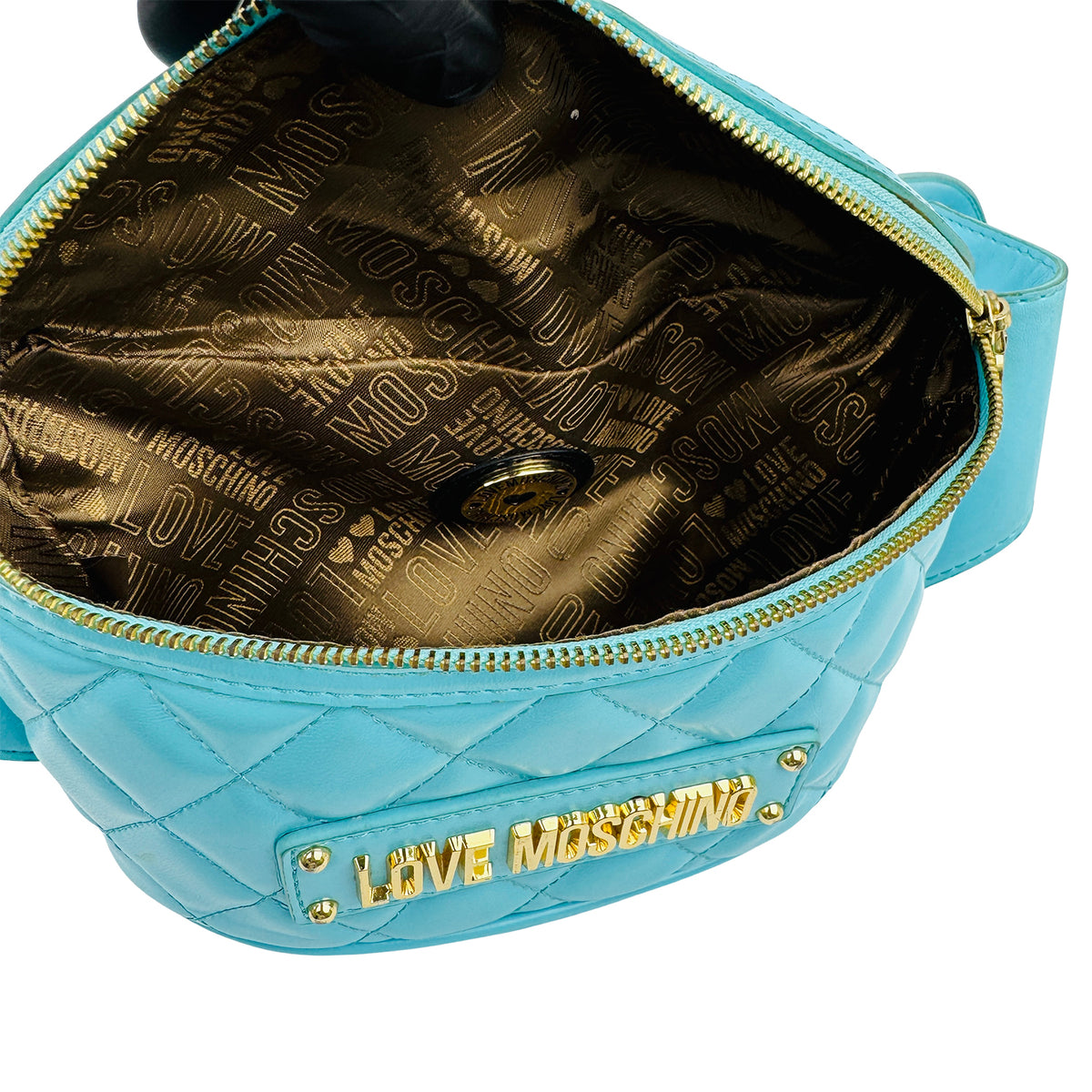 Love Moschino Quilted Logo Belt Bag - JC4003PP1OLA0701