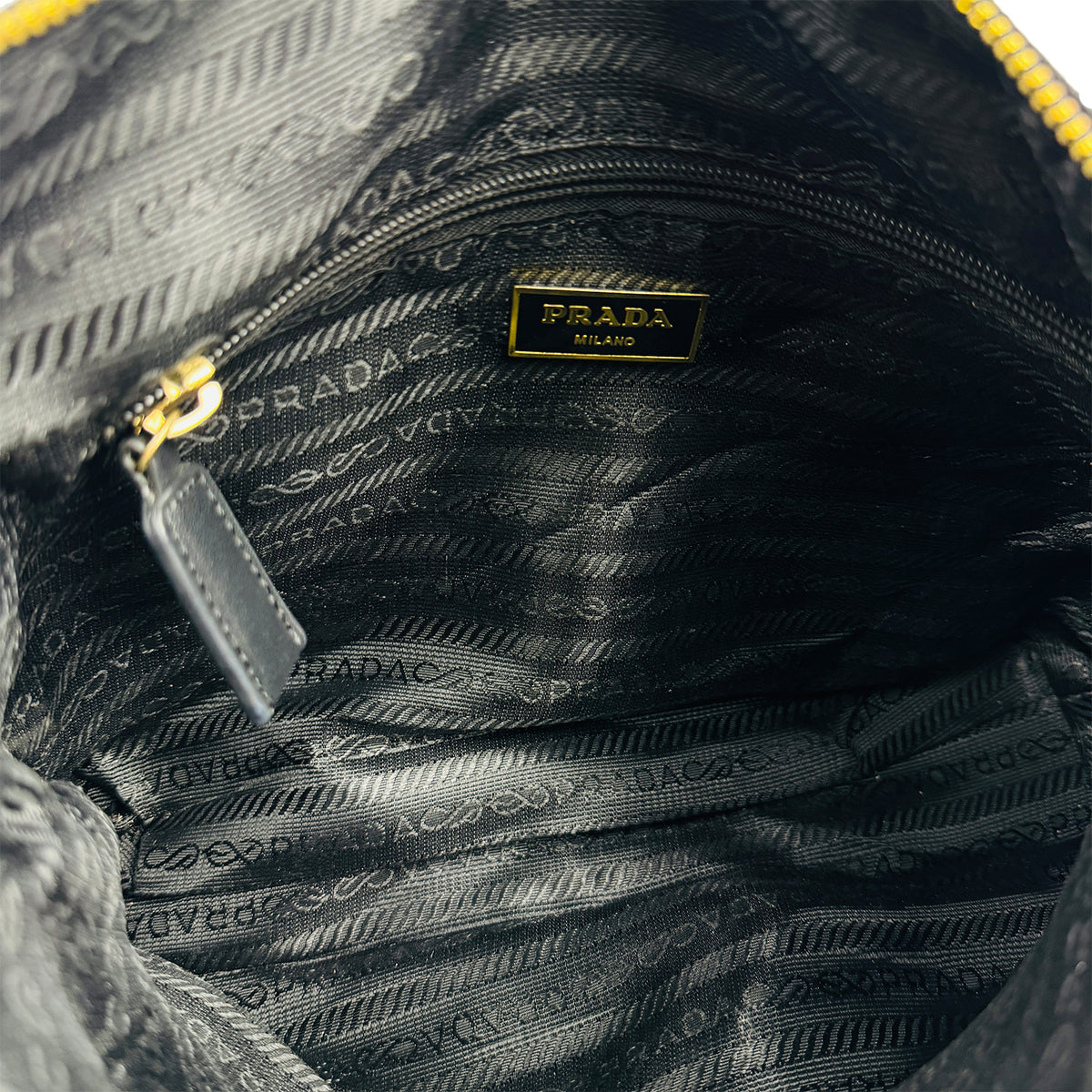 Prada Tessuto Impuntu Quilted Flap Chain Shoulder Bag