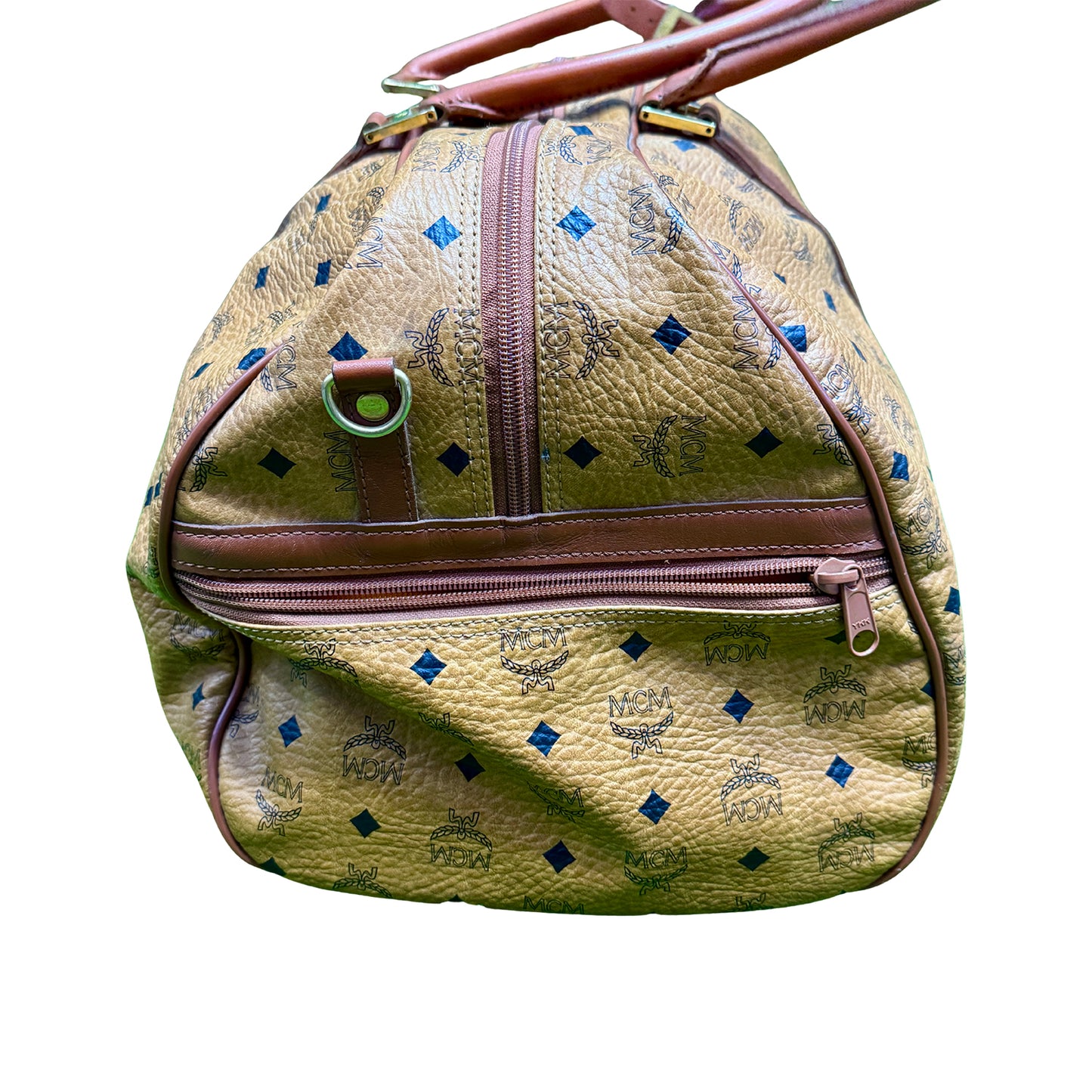 MCM Visetos 'Tan Brown' Duffel Bag