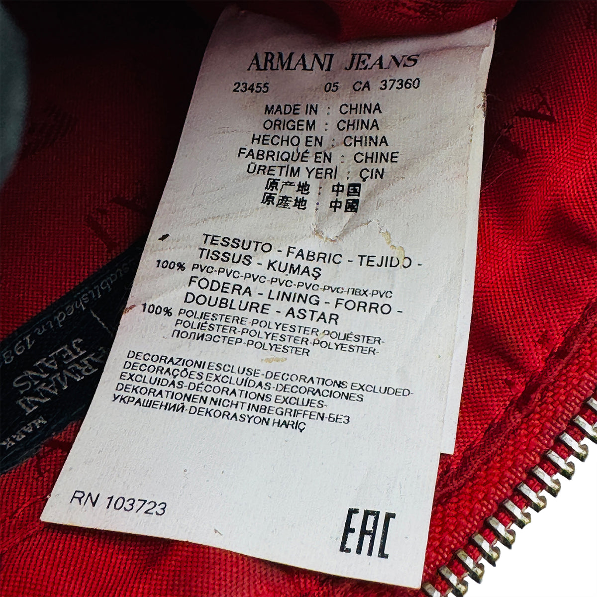 Armani Jeans Women's 'Bright Red' Cross Body Bag